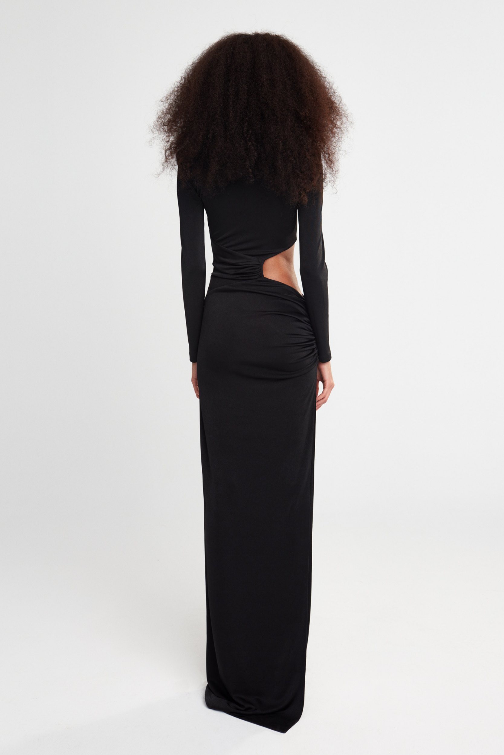 JUDY -CUTOUT MAXI JERSEY DRESS