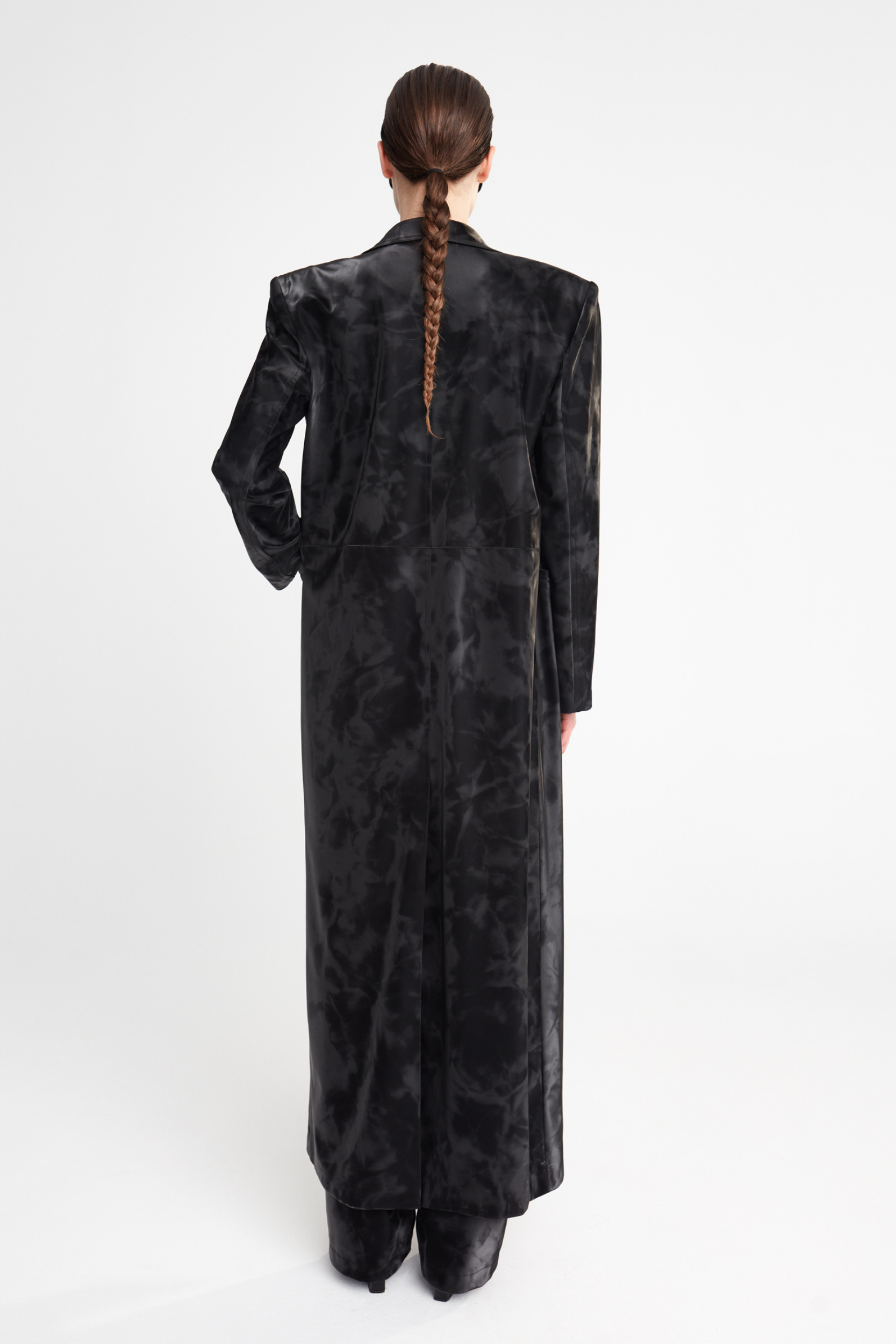 NINA -VEGAN LEATHER LONGCOAT