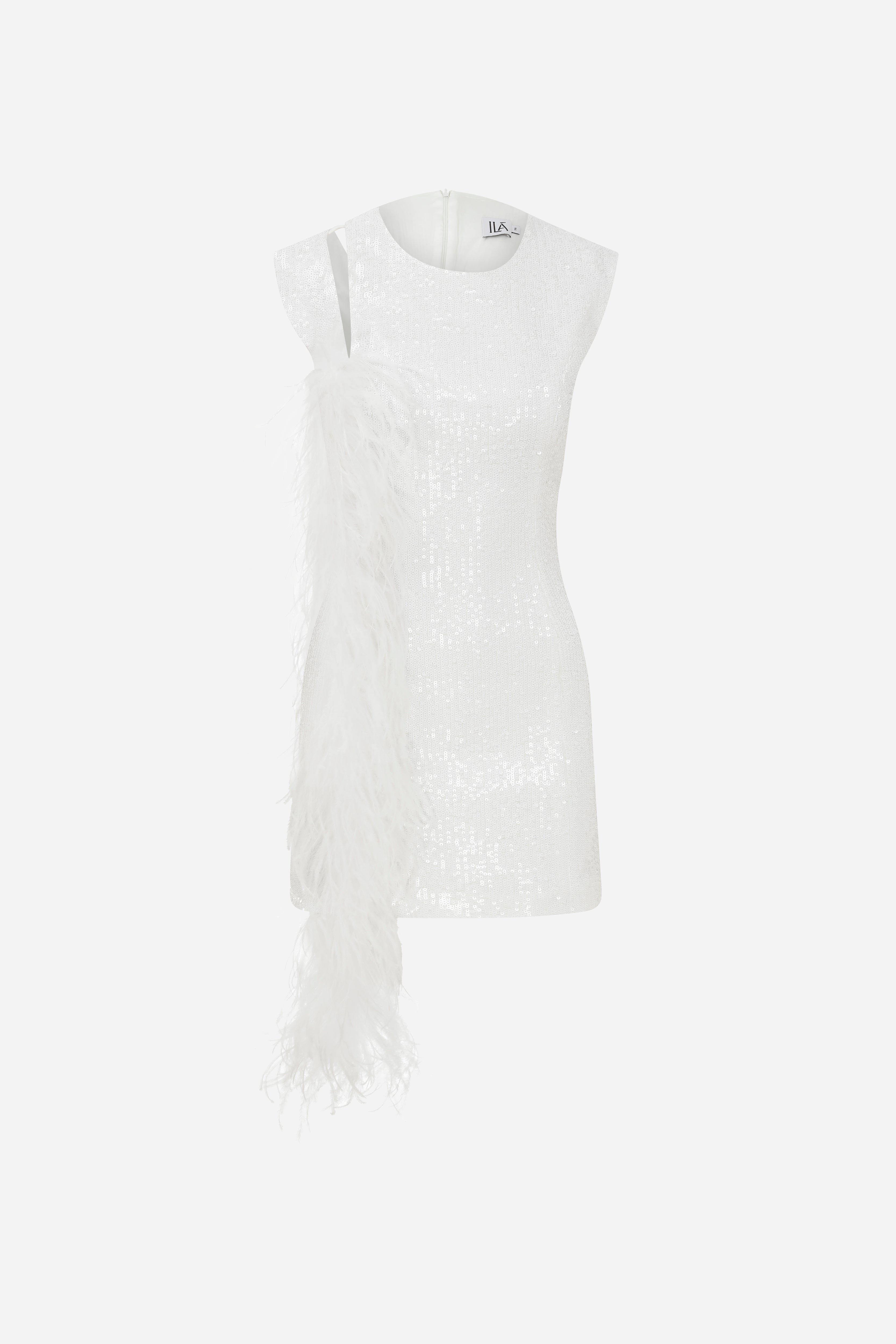 Bcbg white sequin dress clearance