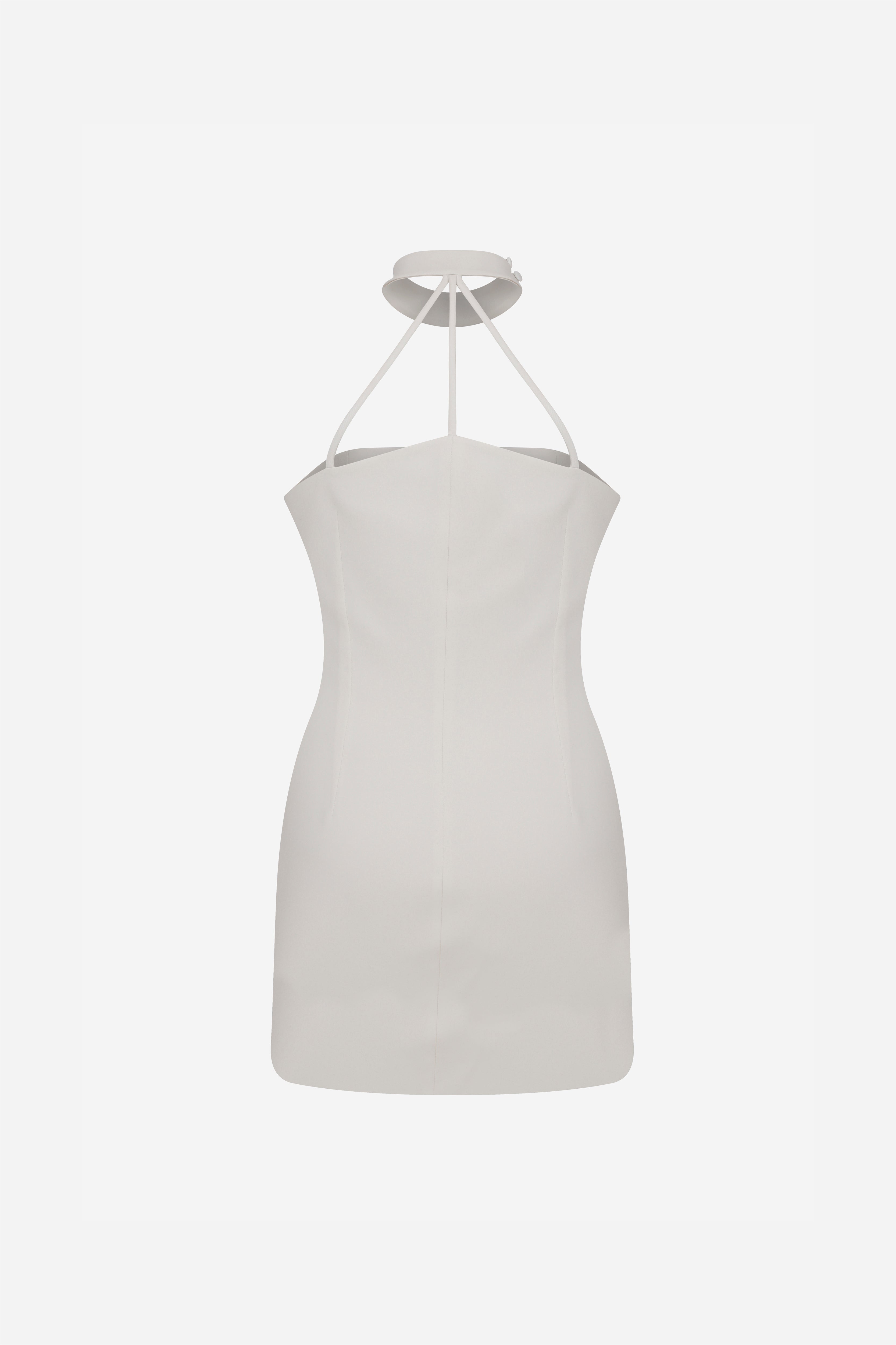 BONNIE - STRAPLESS MINI DRESS WITH CHOKER