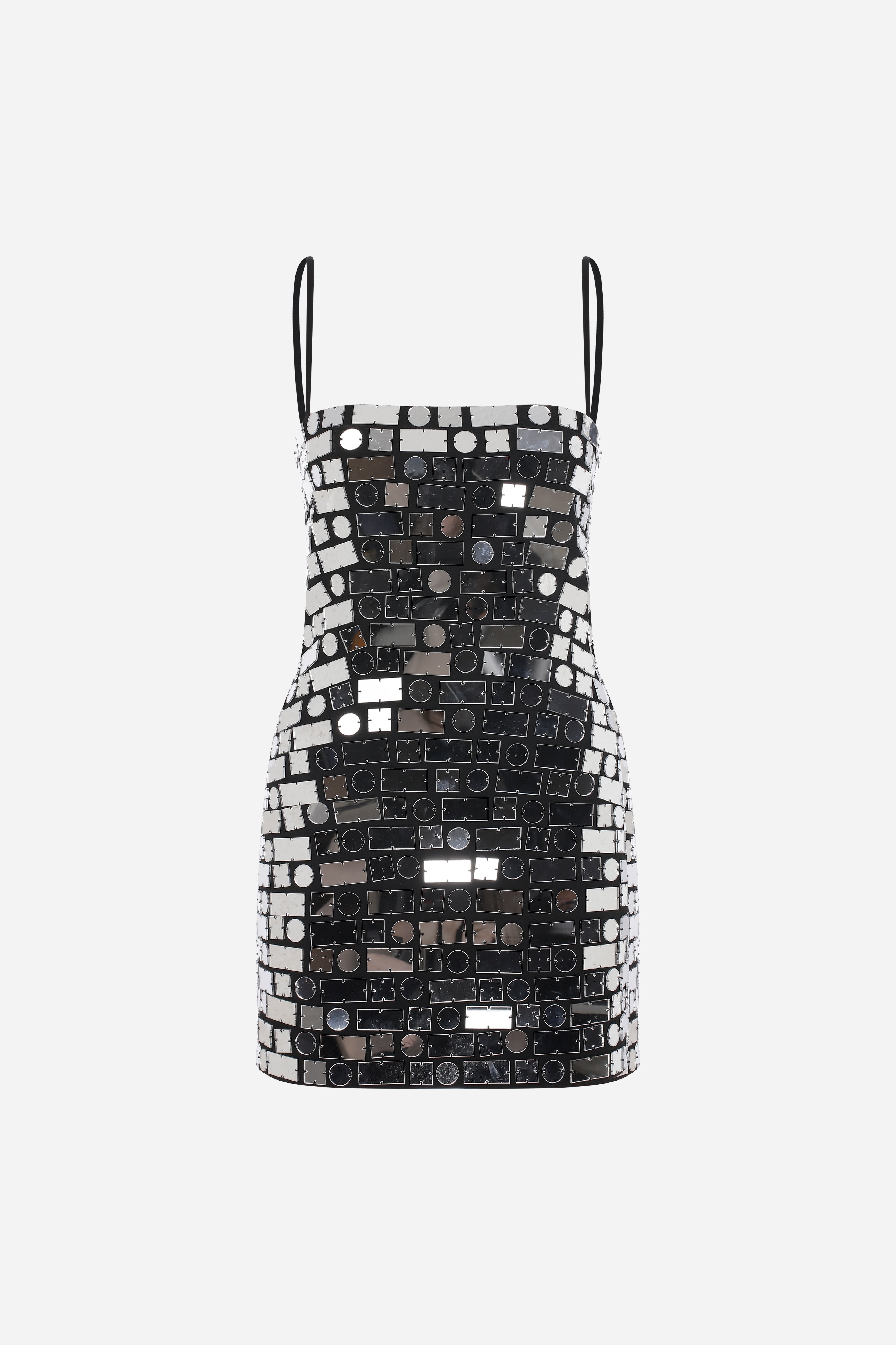 Duffy - Mini Dress with Hand Stitched Mirrors