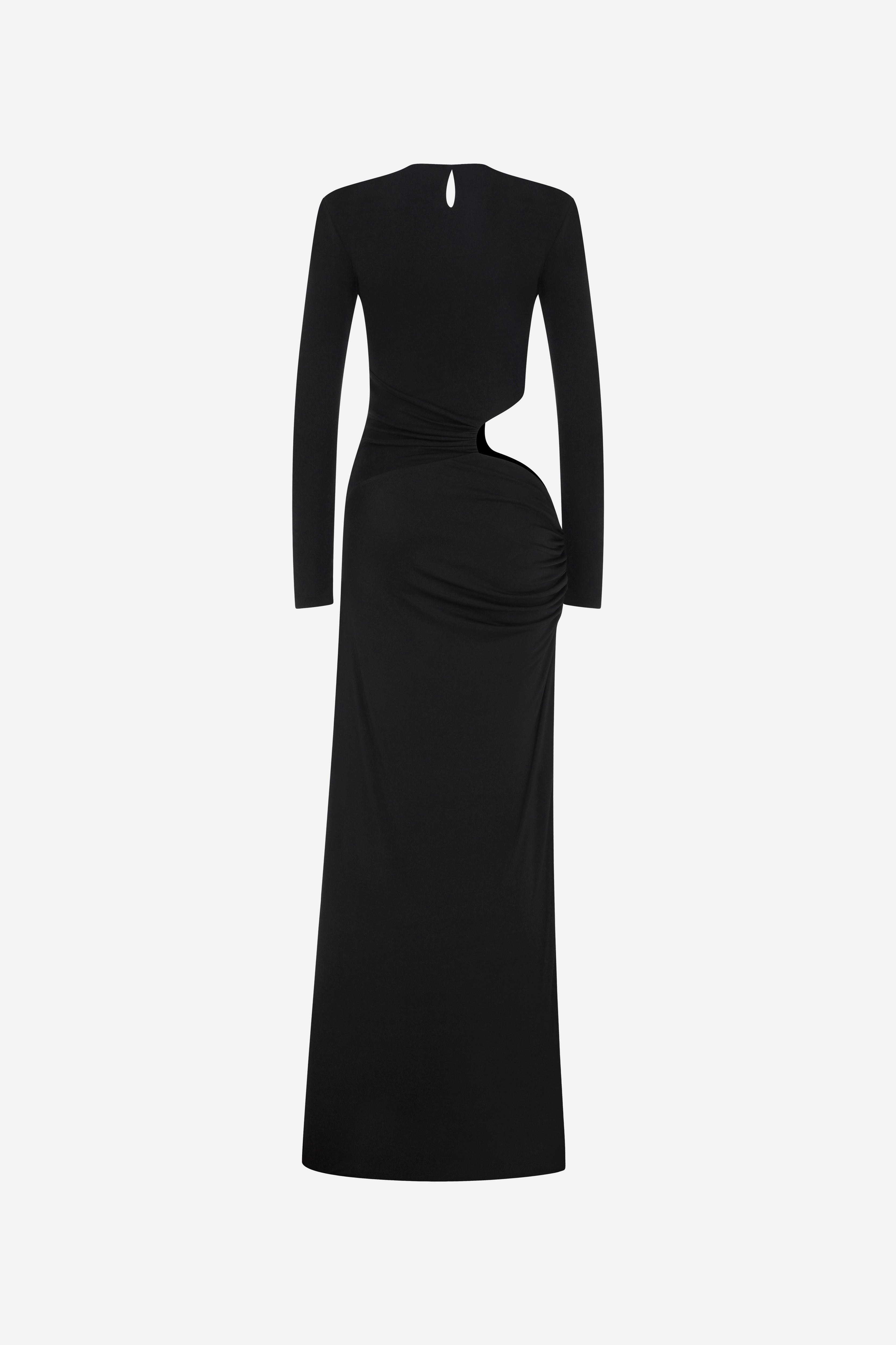 JUDY -CUTOUT MAXI JERSEY DRESS