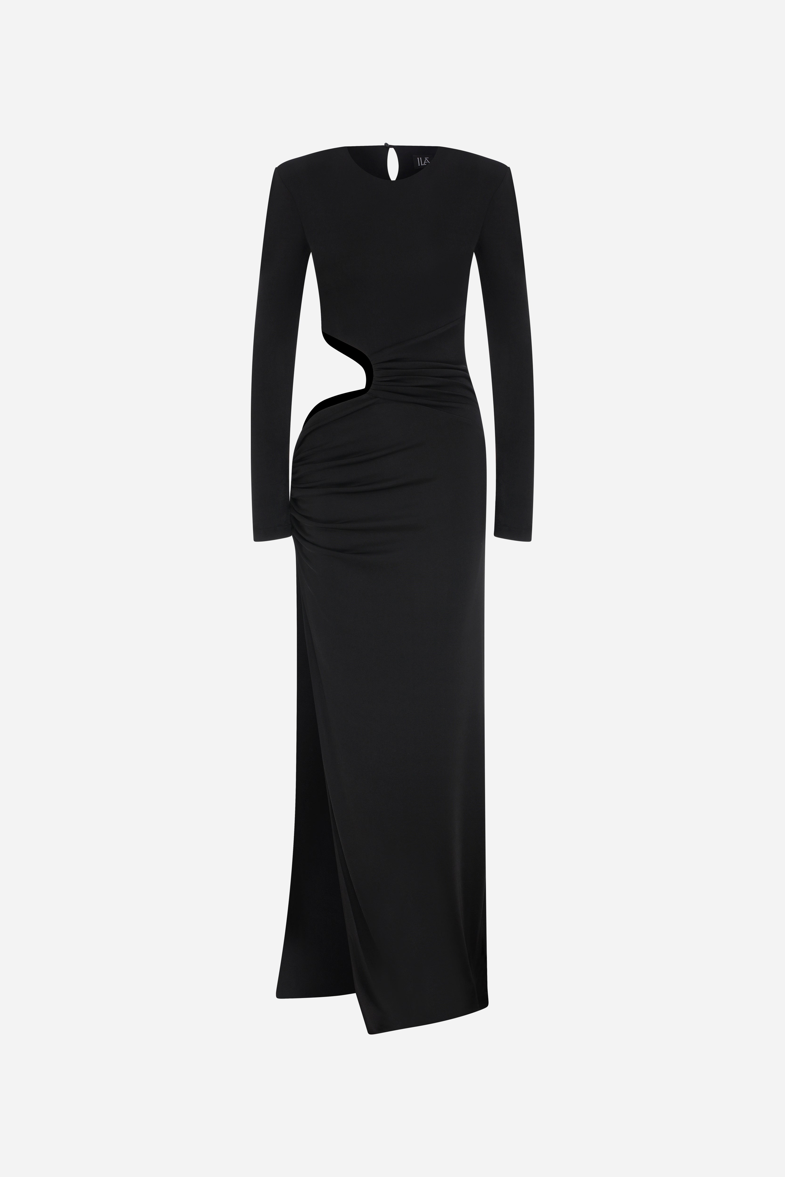 JUDY -CUTOUT MAXI JERSEY DRESS