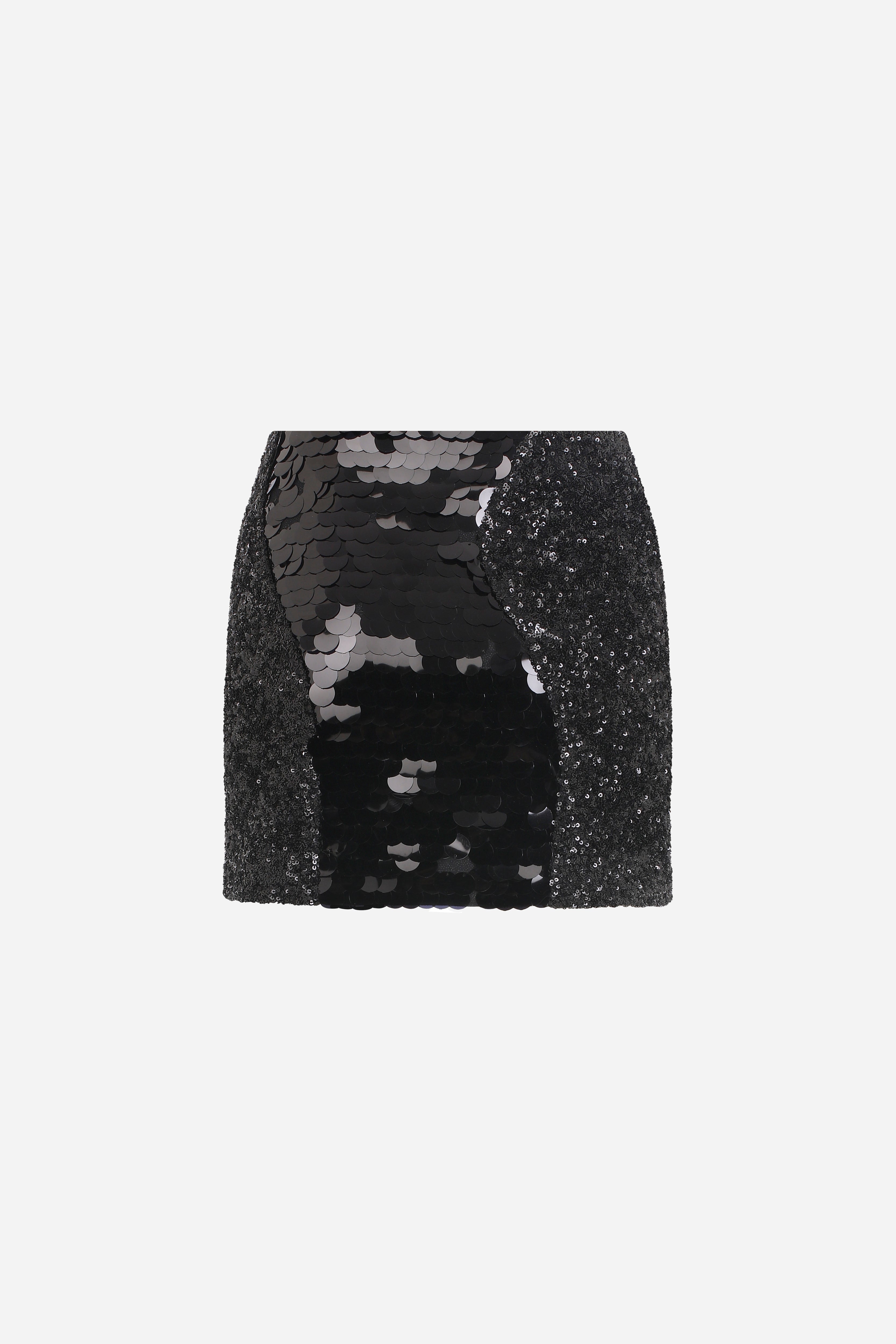 THELMA - PATCHWORK SEQUIN MINI SKIRT