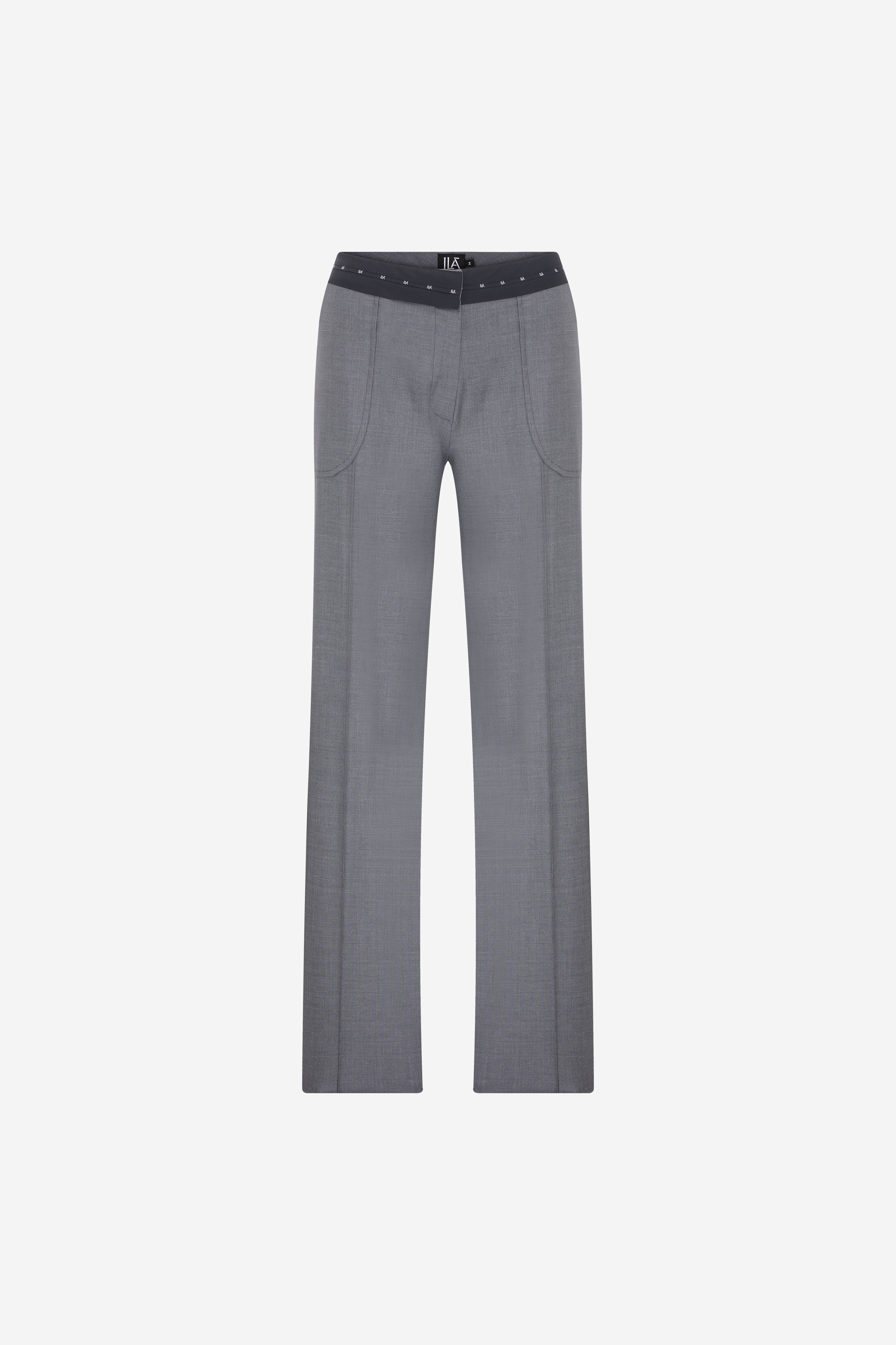 LANA - LOW WAIST WOOL TROUSERS