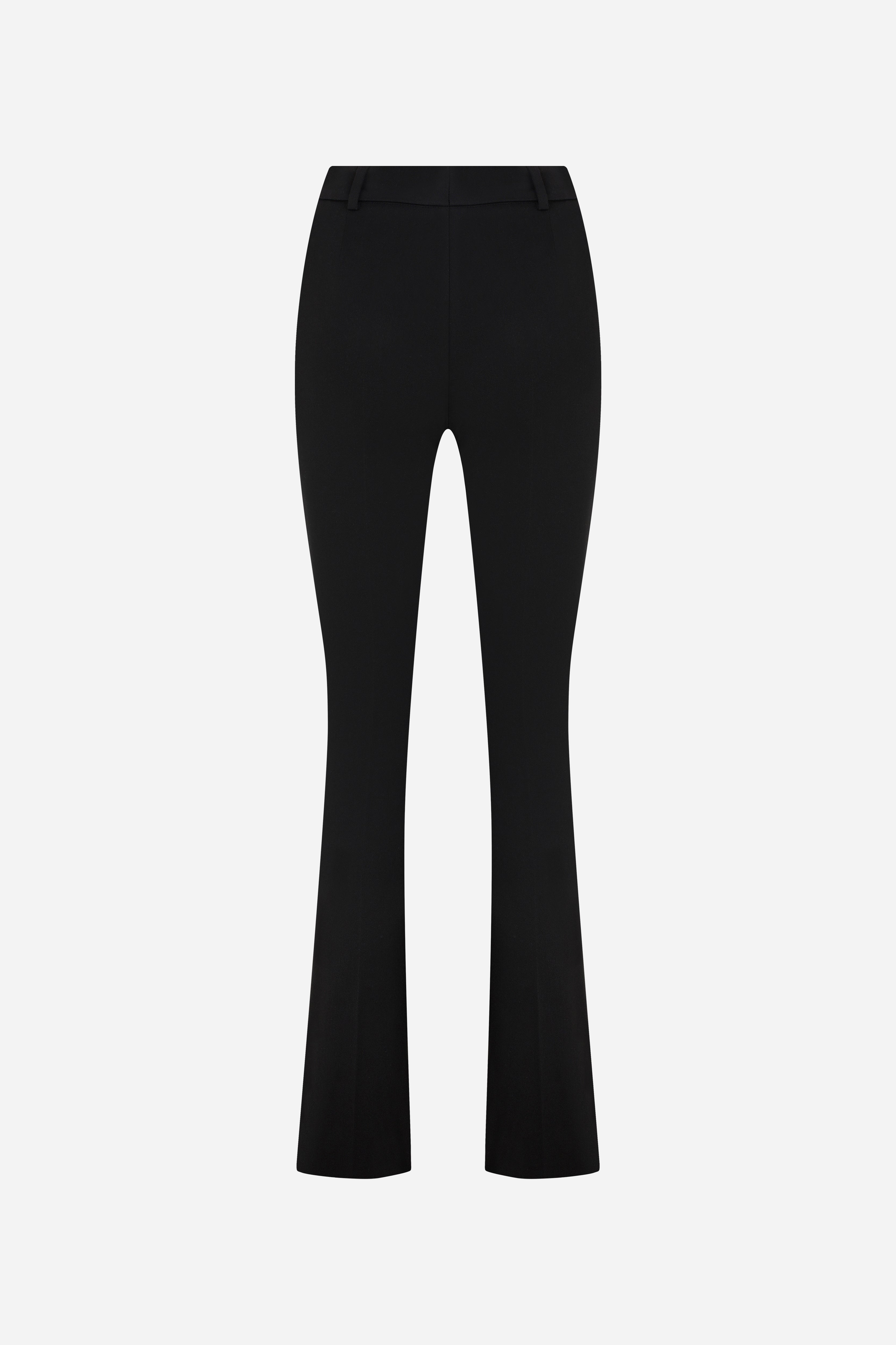 LINDA - LOW WAIST TROUSERS WITH FRONT SLIT