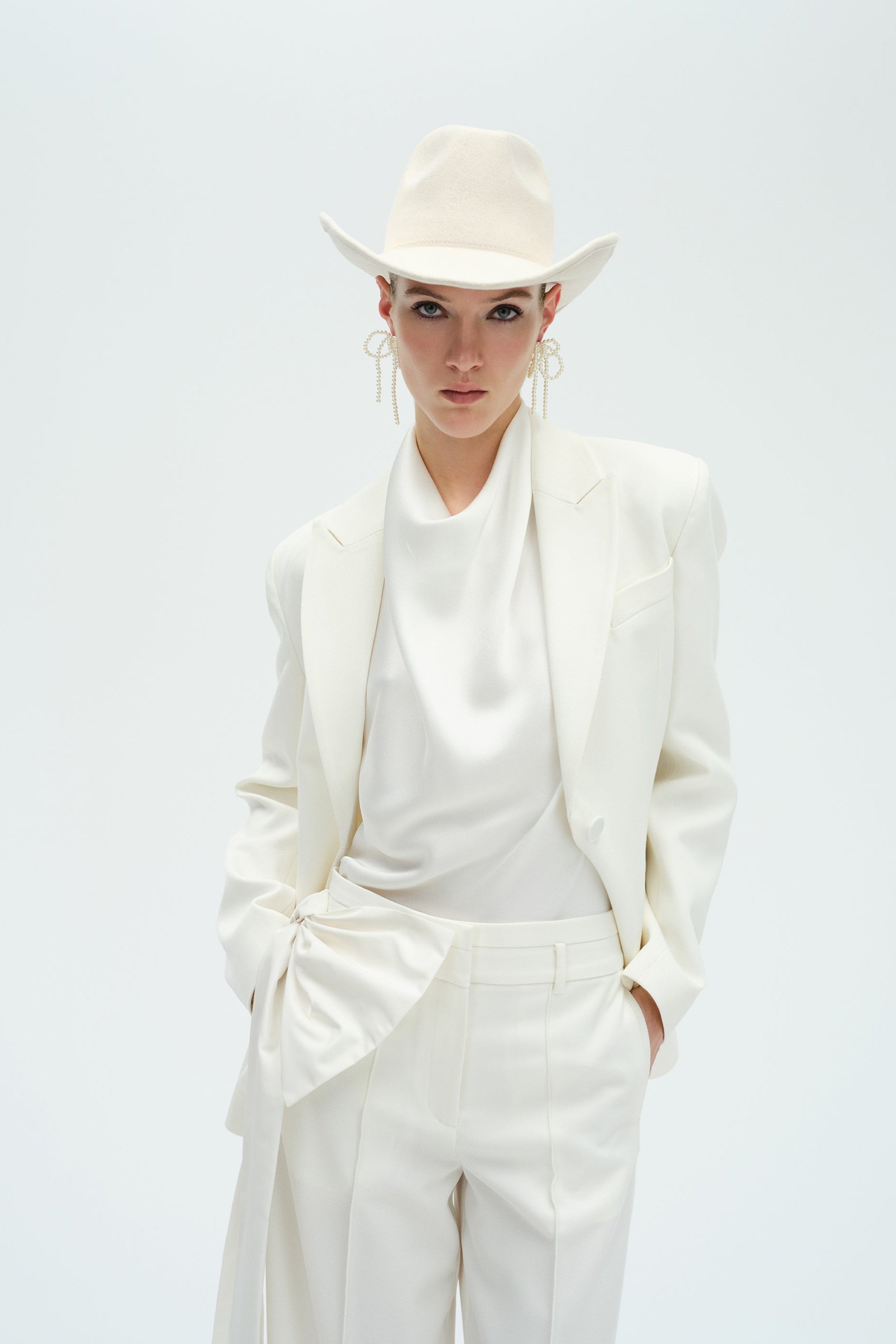 Shania - Beaded Fringe Detailed Tailored Blazer