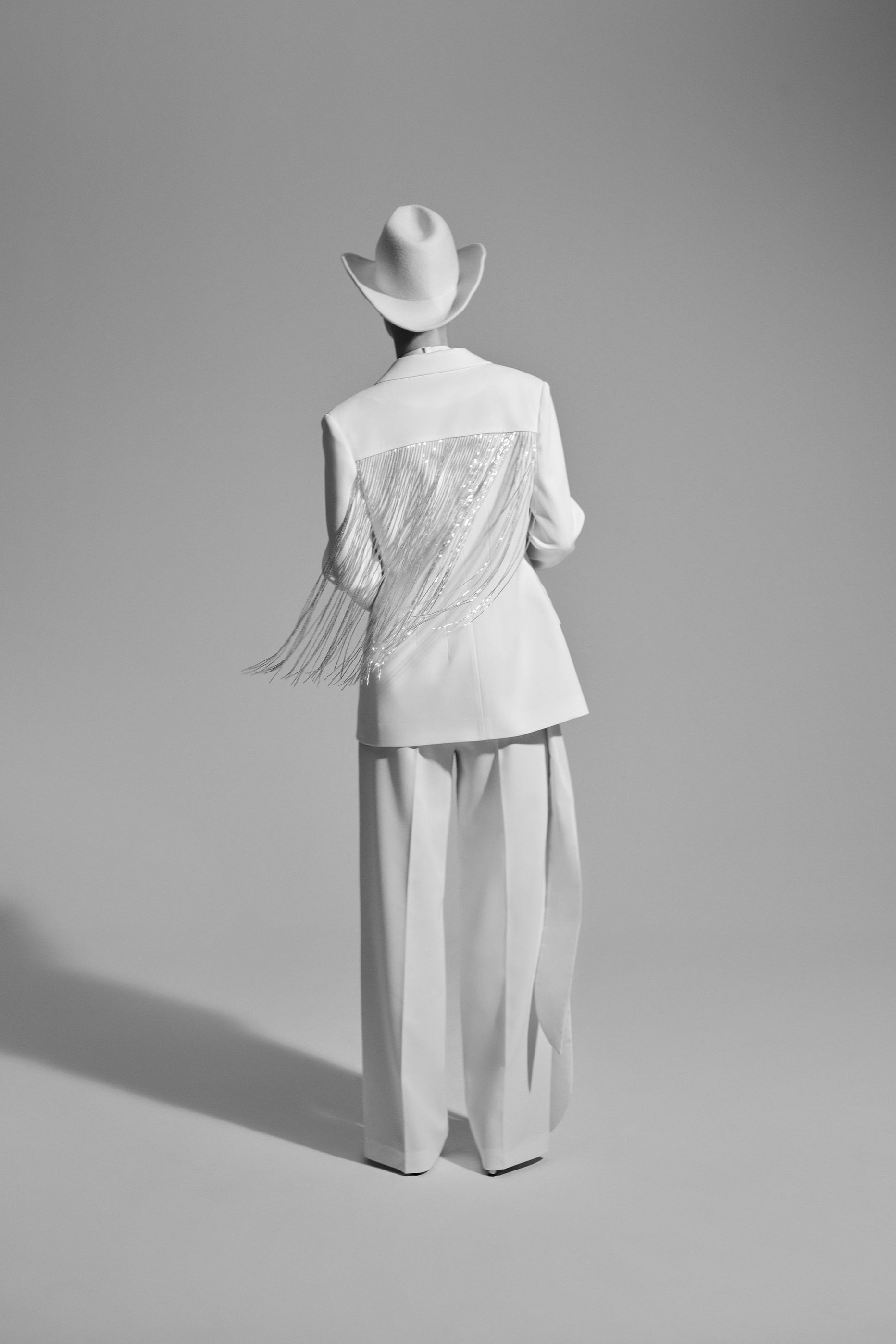 Shania - Beaded Fringe Detailed Tailored Blazer