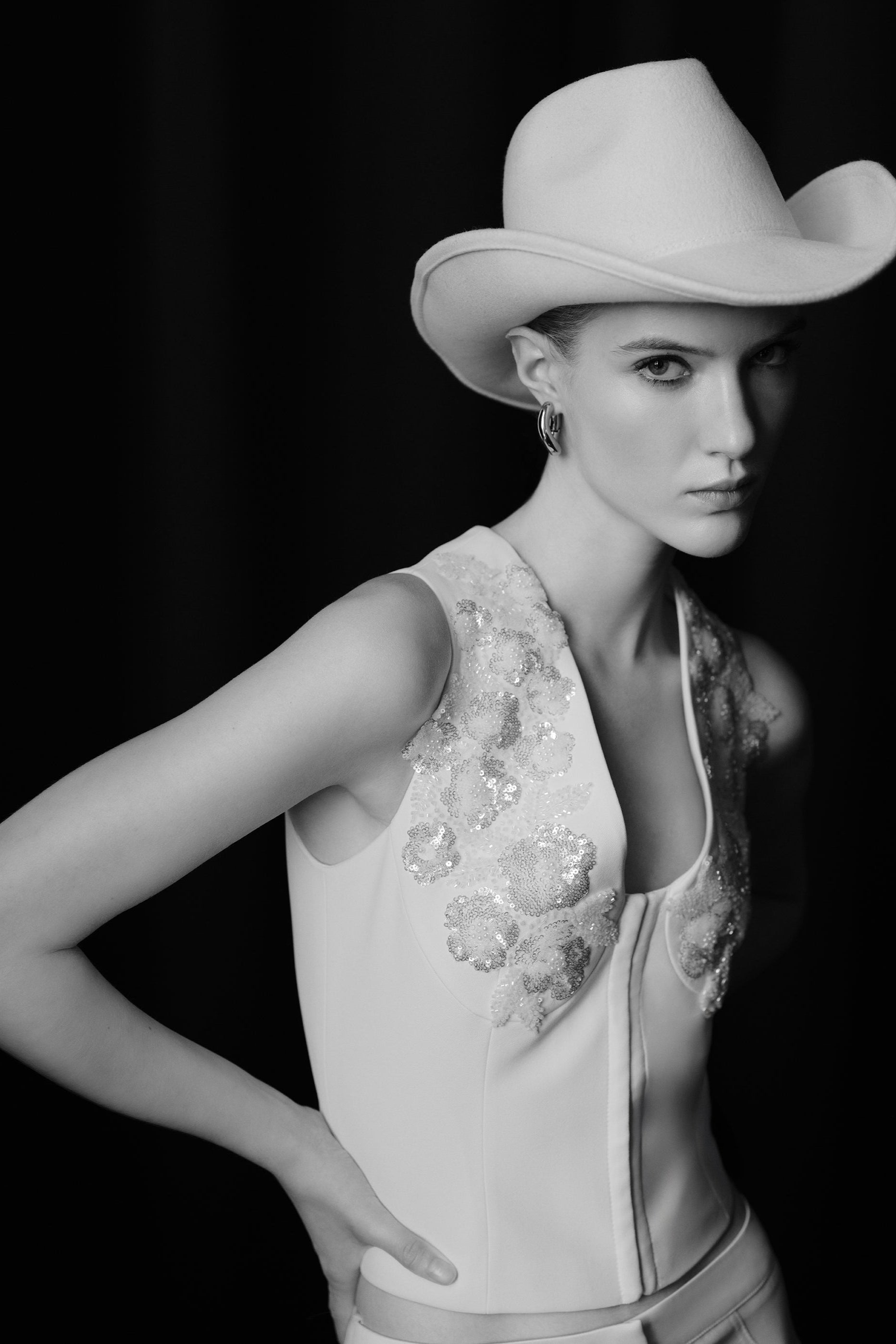 Terry - Applique Detailed Vest