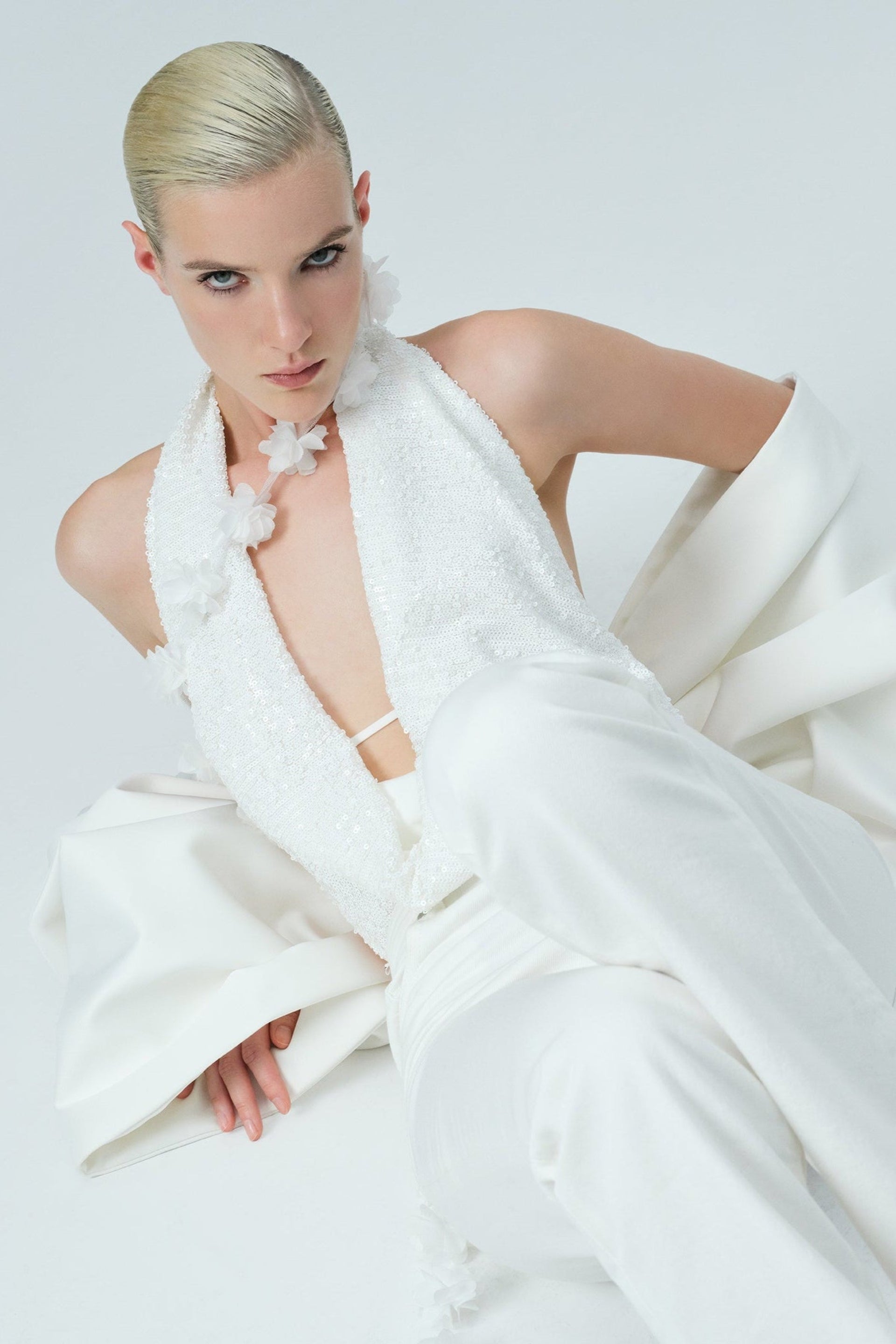 Dolly - Cowl Neck Sequin Body