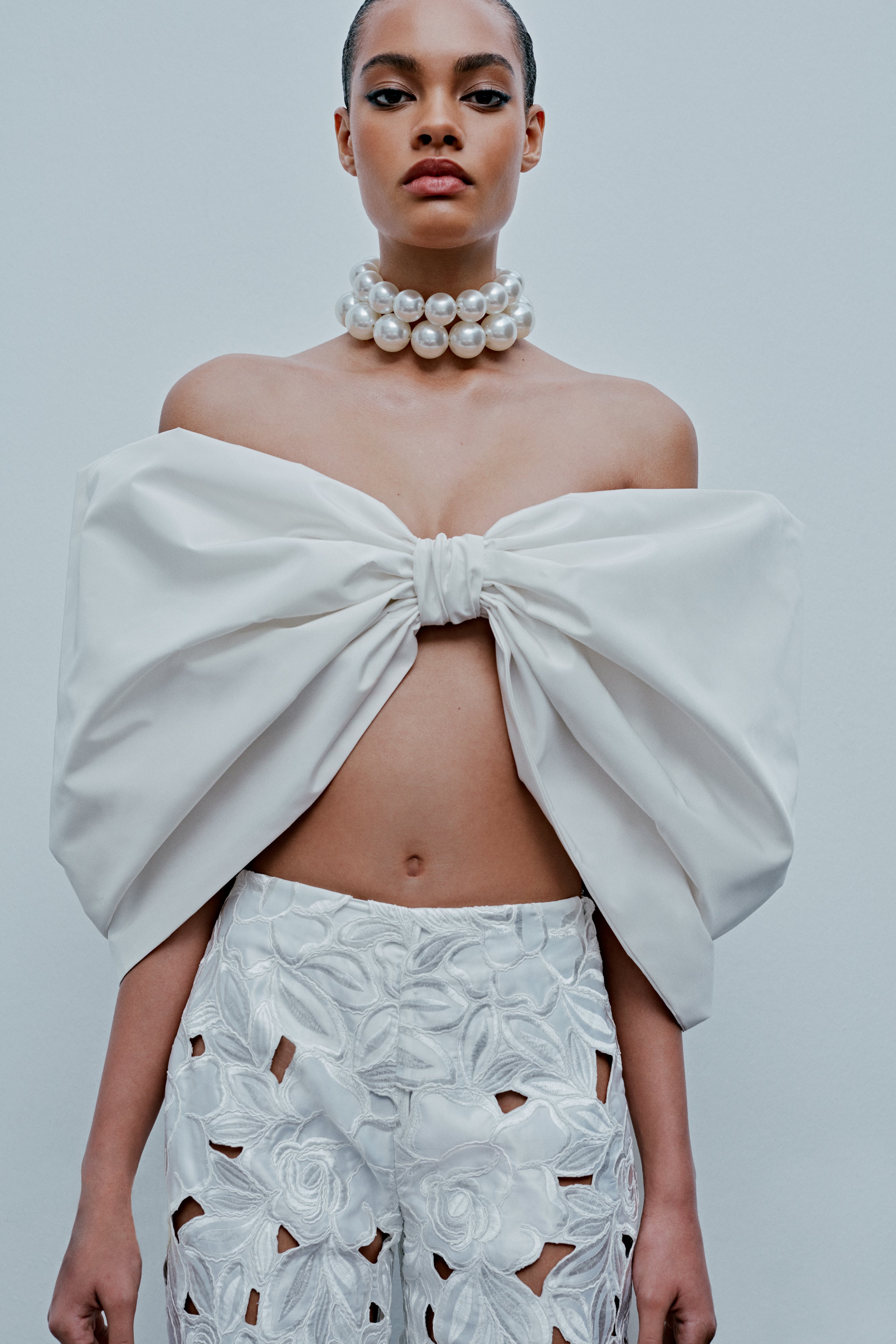 Saint - Ribbon Taffeta Top