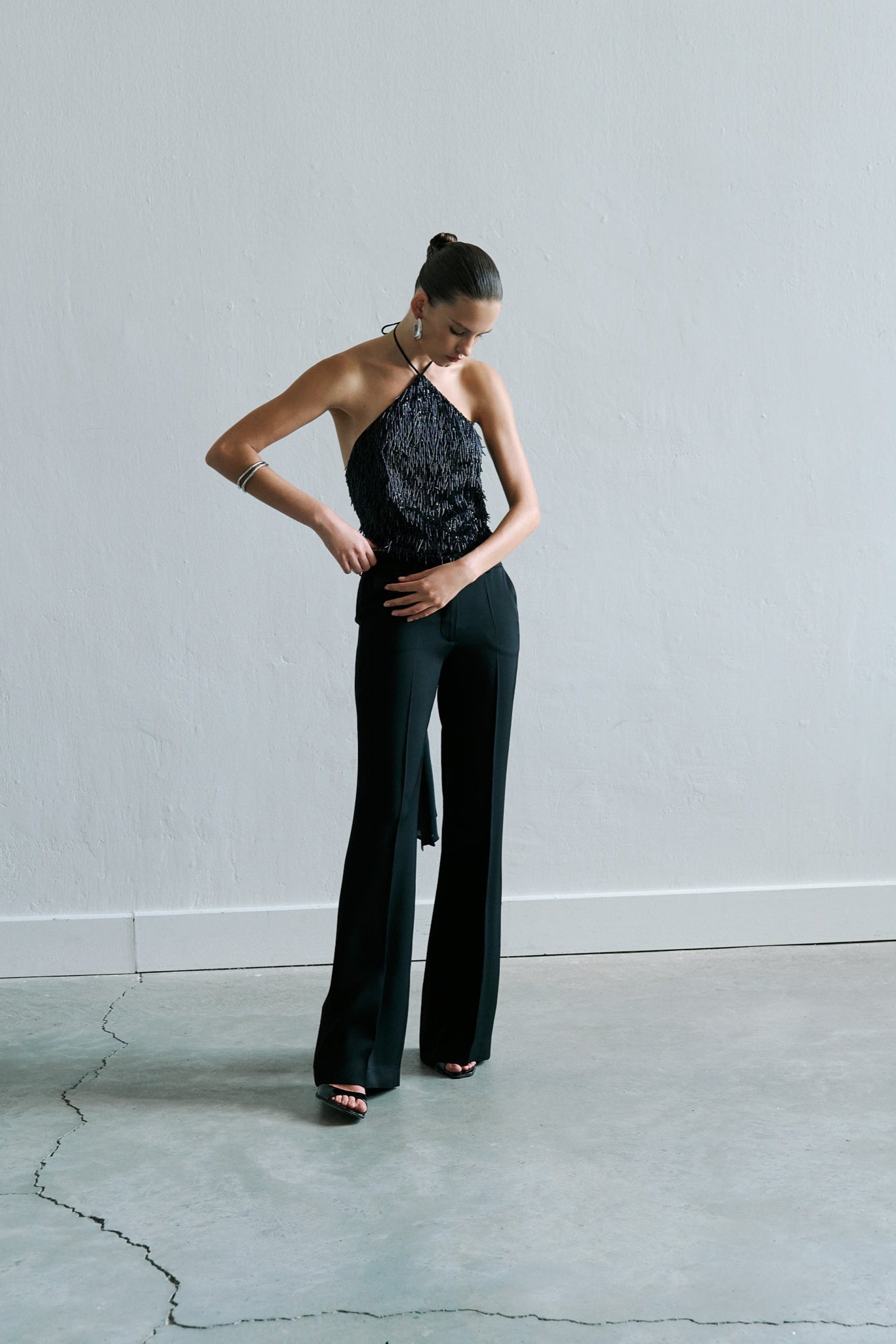 Alexa - Bandana Sequin Top