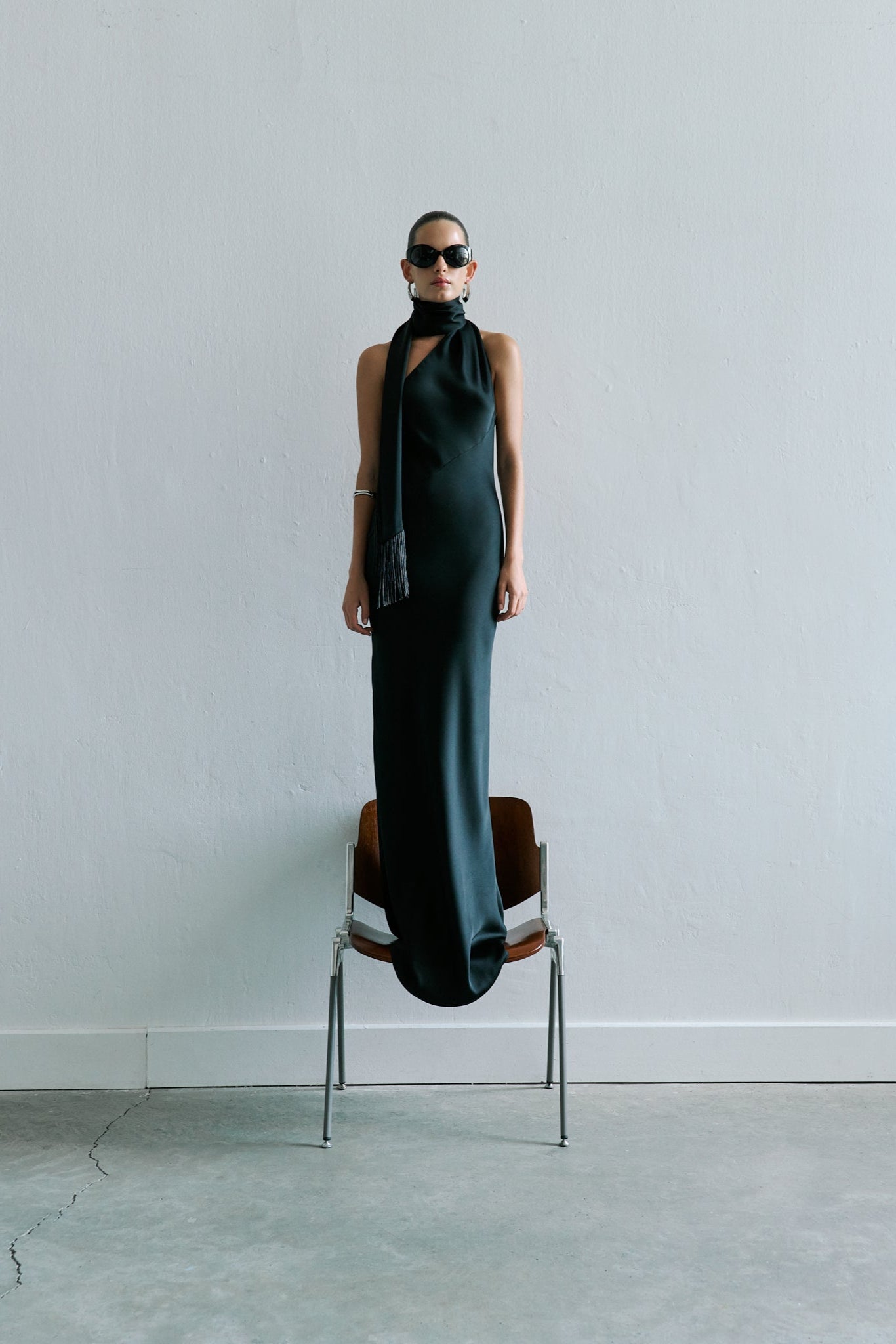 Brice - One Shoulder Satin Maxi Dress