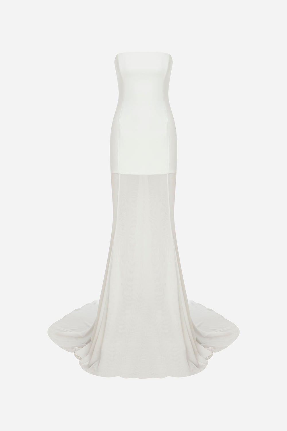 Isabel - Strapless Chiffon Maxi Dress
