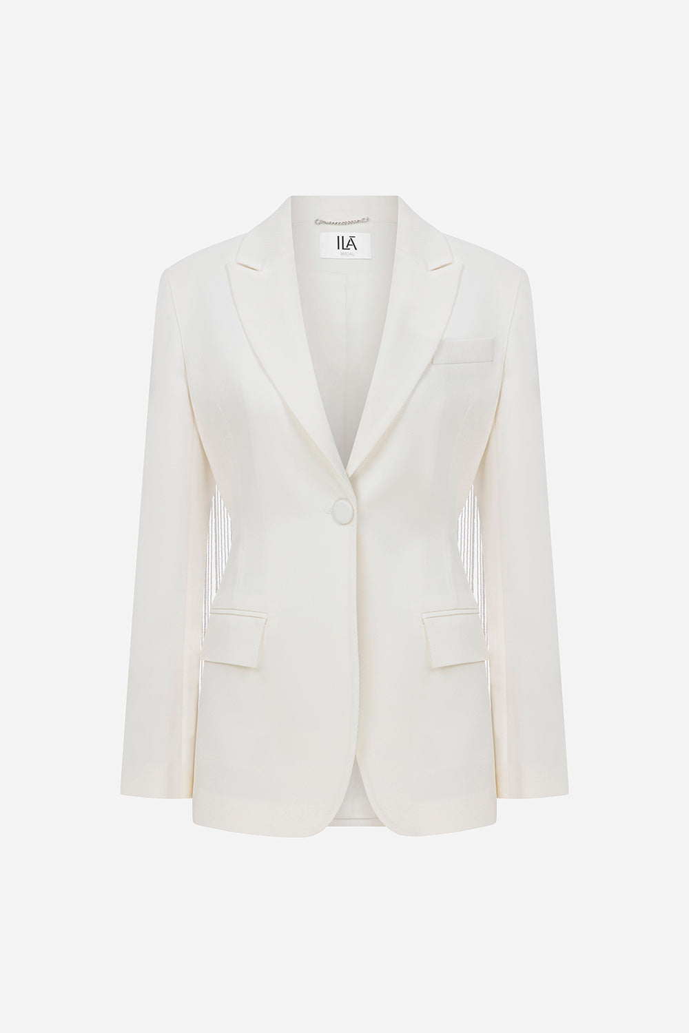 Shania - Beaded Fringe Detailed Tailored Blazer