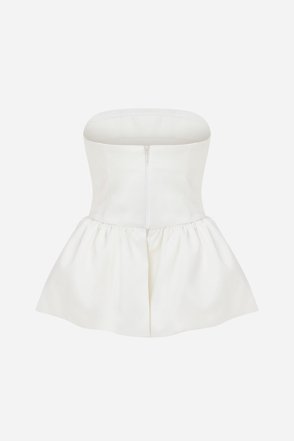 Jackie - Strapless Top with Peplum