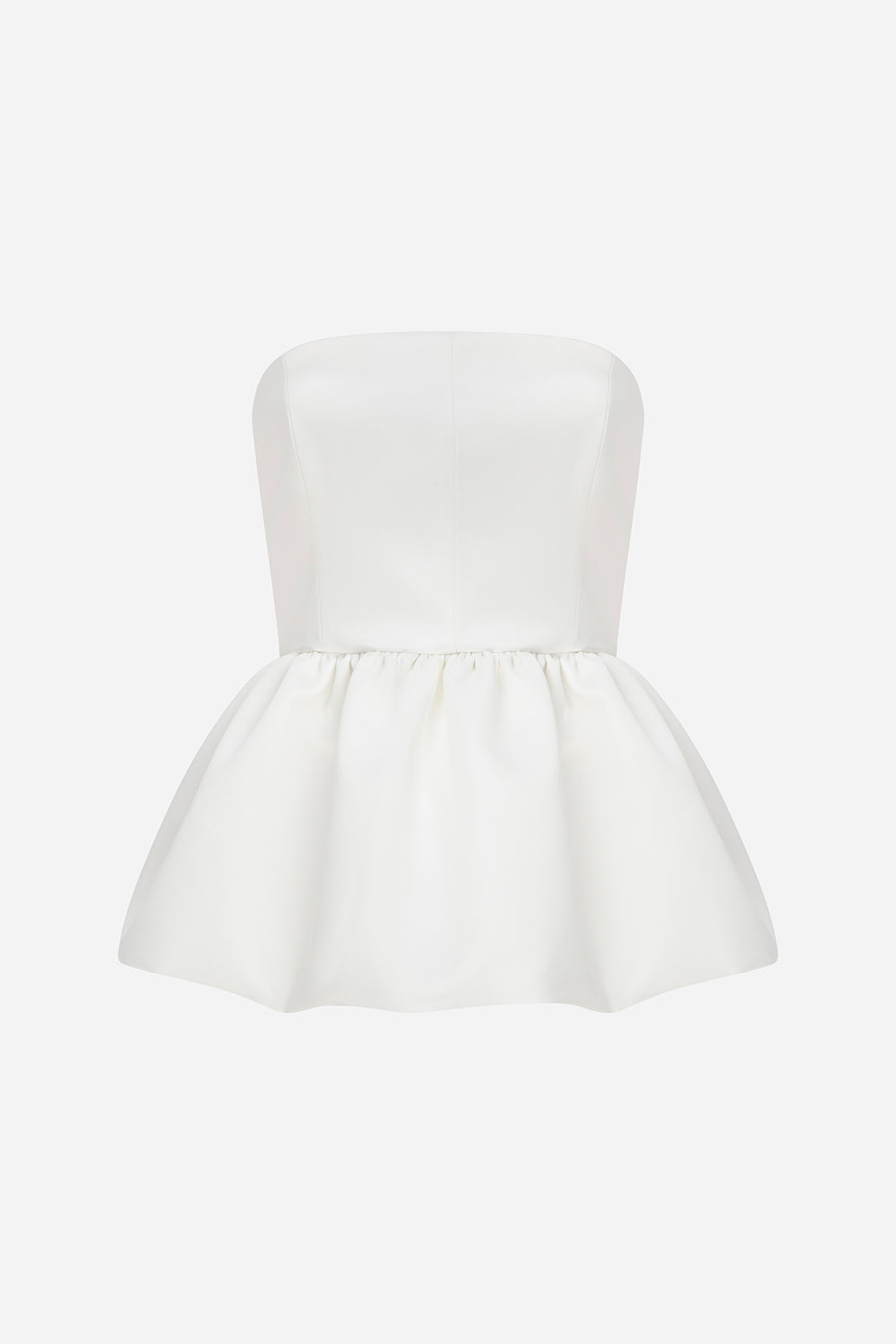Jackie - Strapless Top with Peplum