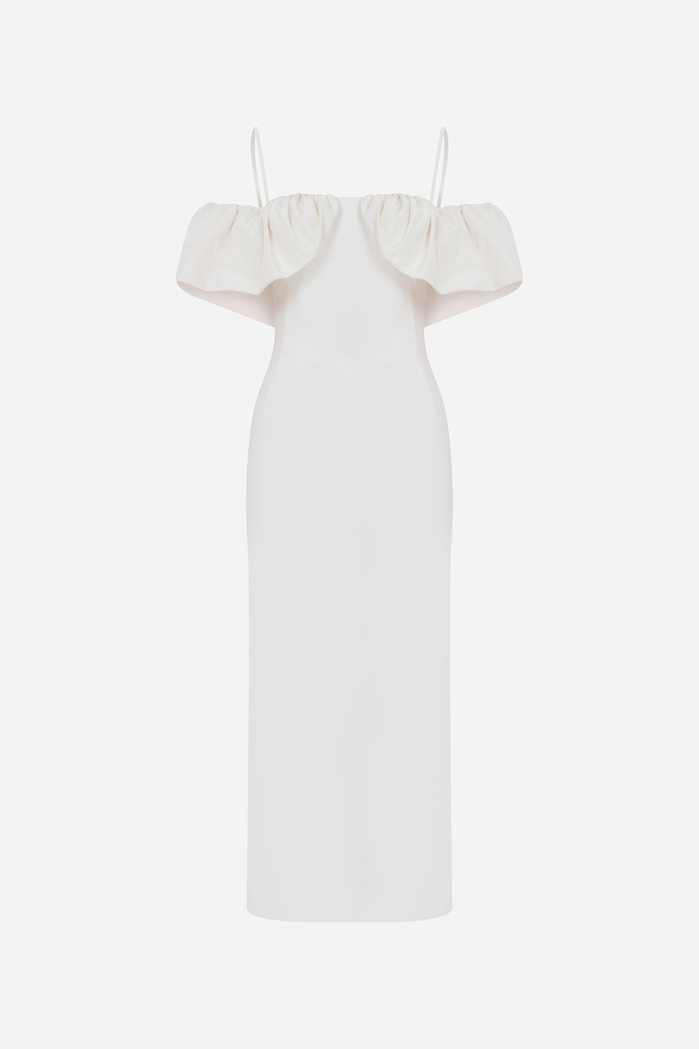 Sarah - Voluminous Strapless Midi Dress