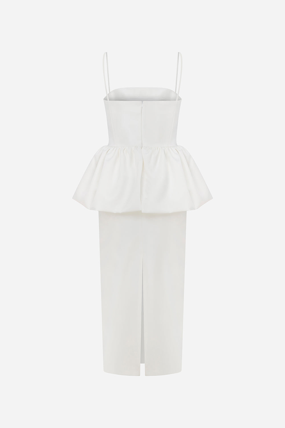 Jacky - Peplum Detail Midi Dress
