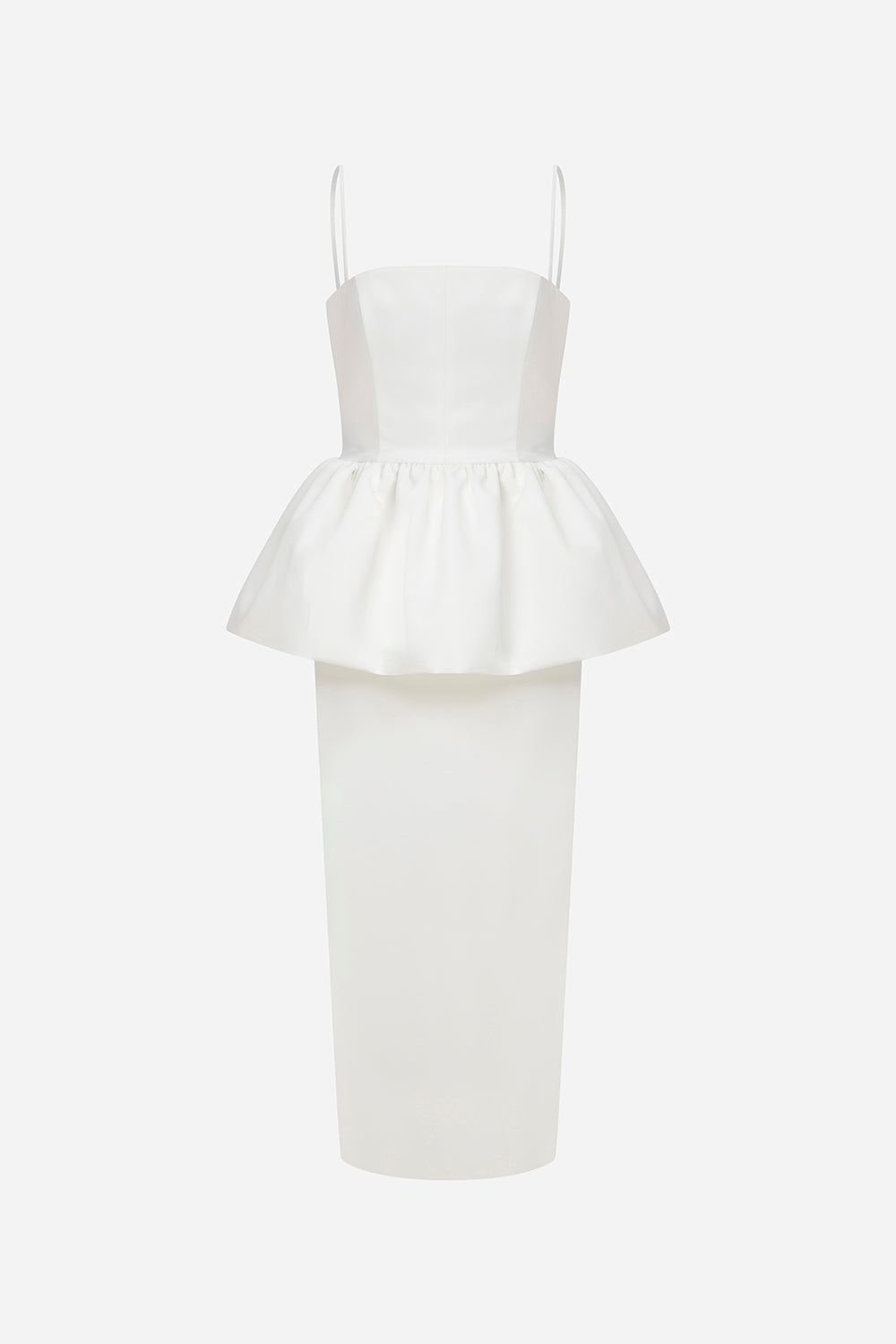 Jacky - Peplum Detail Midi Dress