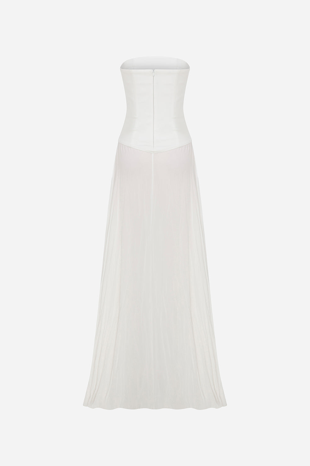 Christina - Strapless Maxi Dress With Crushed Chiffon Detailed Skirt