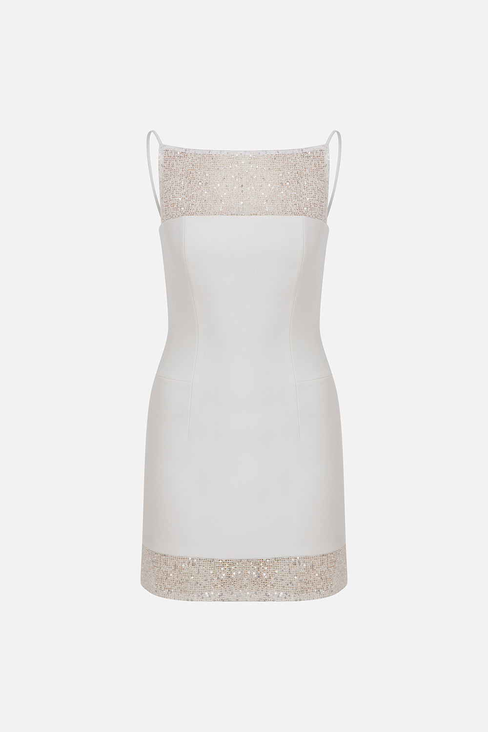 Sera-High Neck Beaded Mini Dress – ILA Official