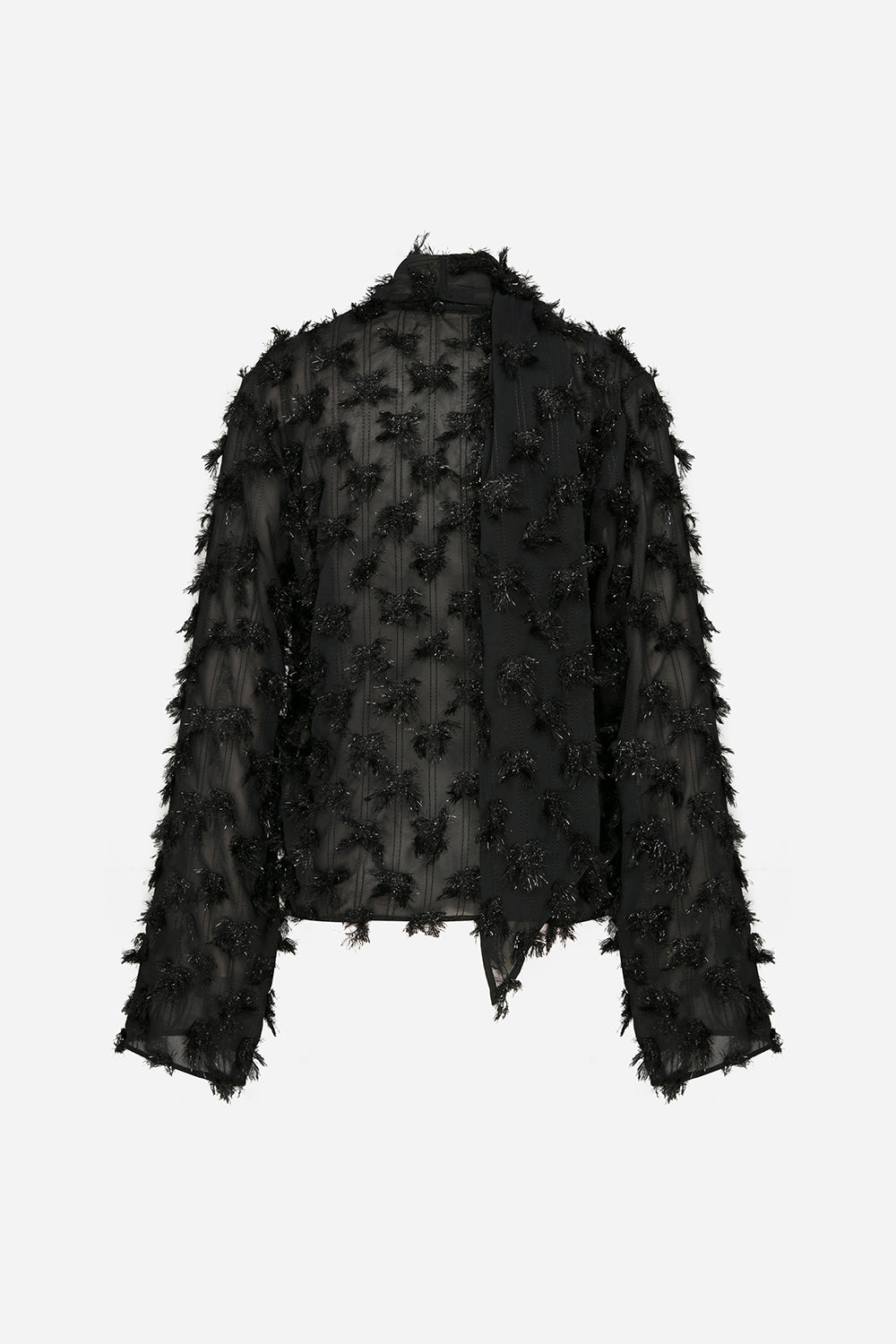 Romy - V Neck Blouse With Shawl Detail