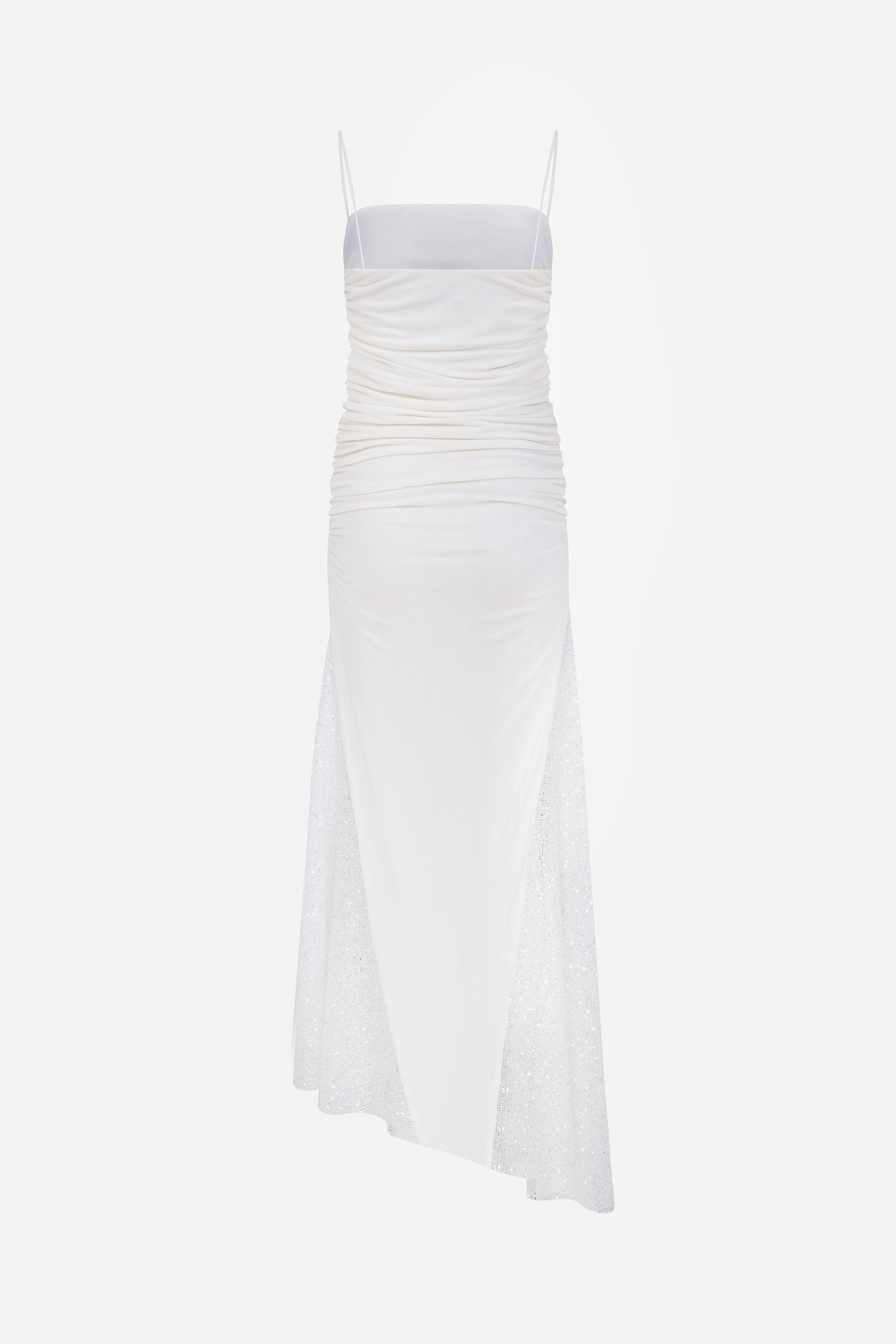 Elle - Midi Dress with Side Sequin Details and Draping
