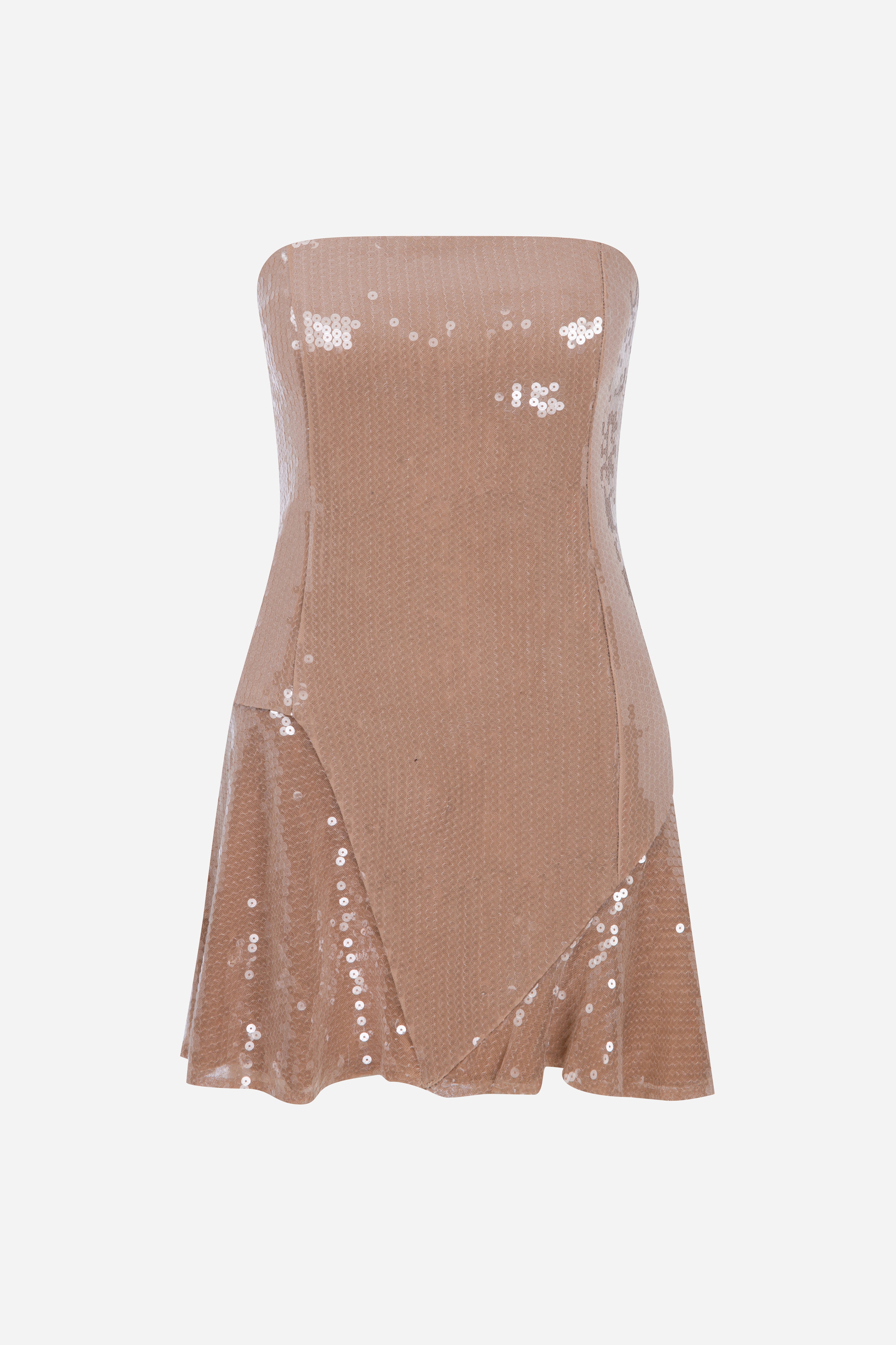 Elisa - Strapless Sequin Mini Dress