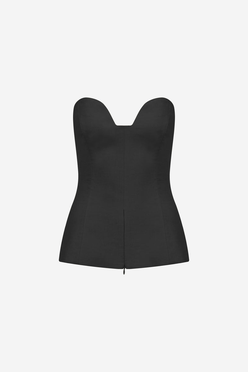 Eva - Zipper Detailed Corset Top – ILA Official