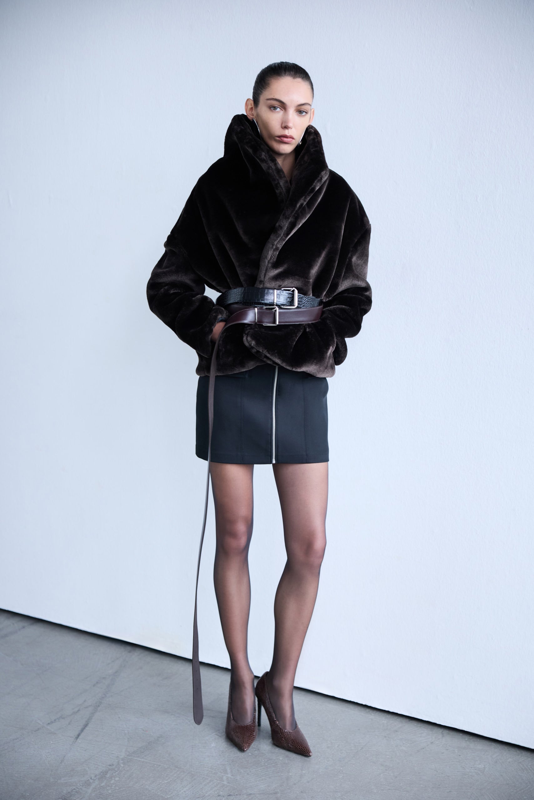 ILA - Extra Long Belt in Brown