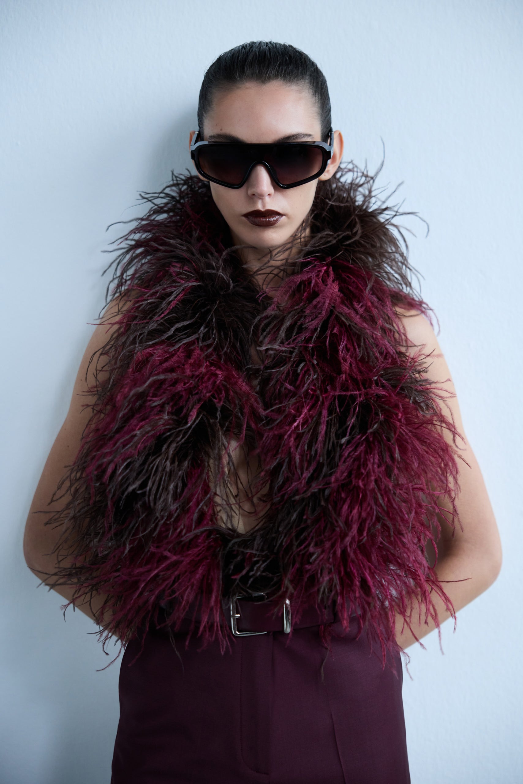 Tia - Ostrich Feather Detailed Body