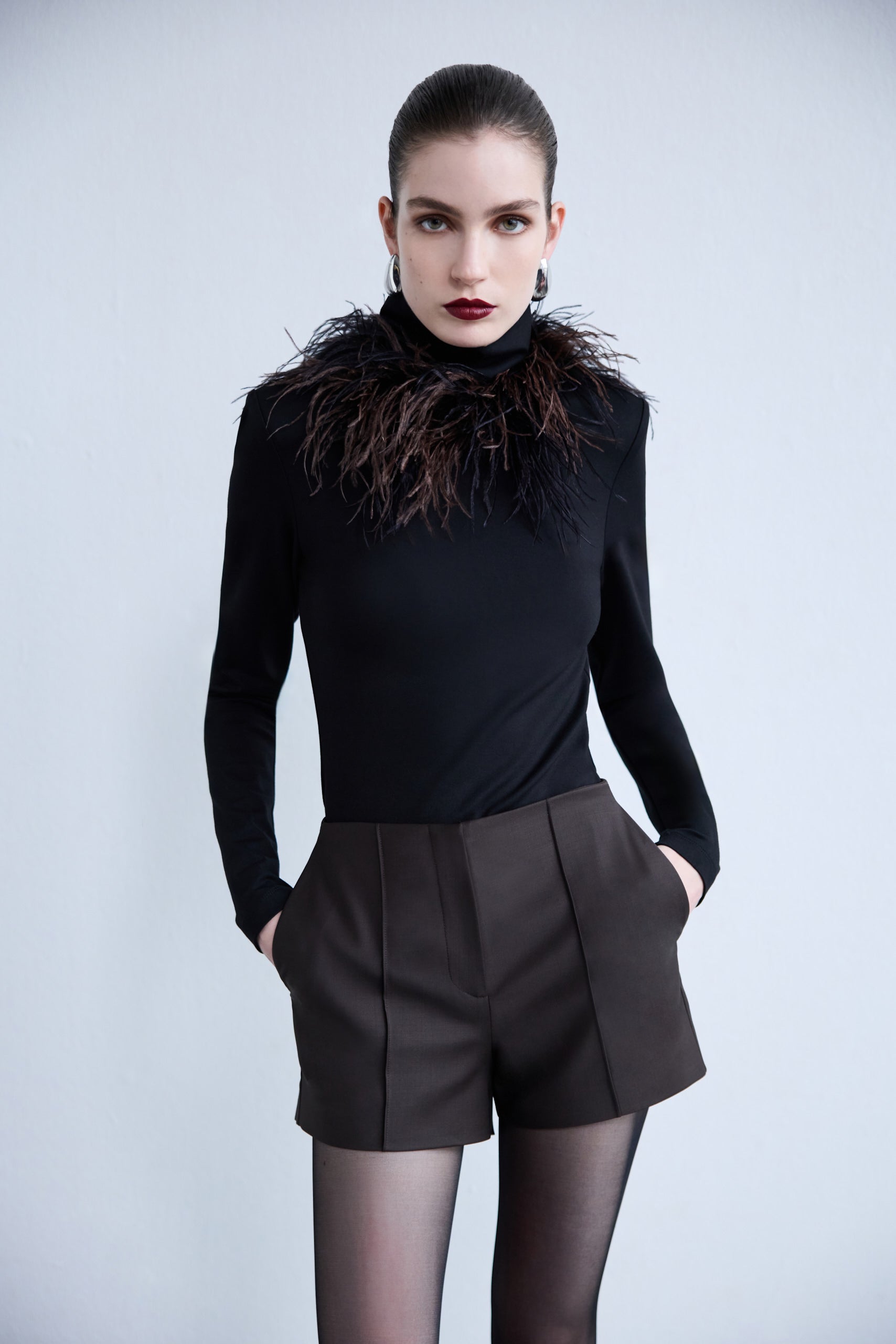 Iris - Mini Wool Shorts