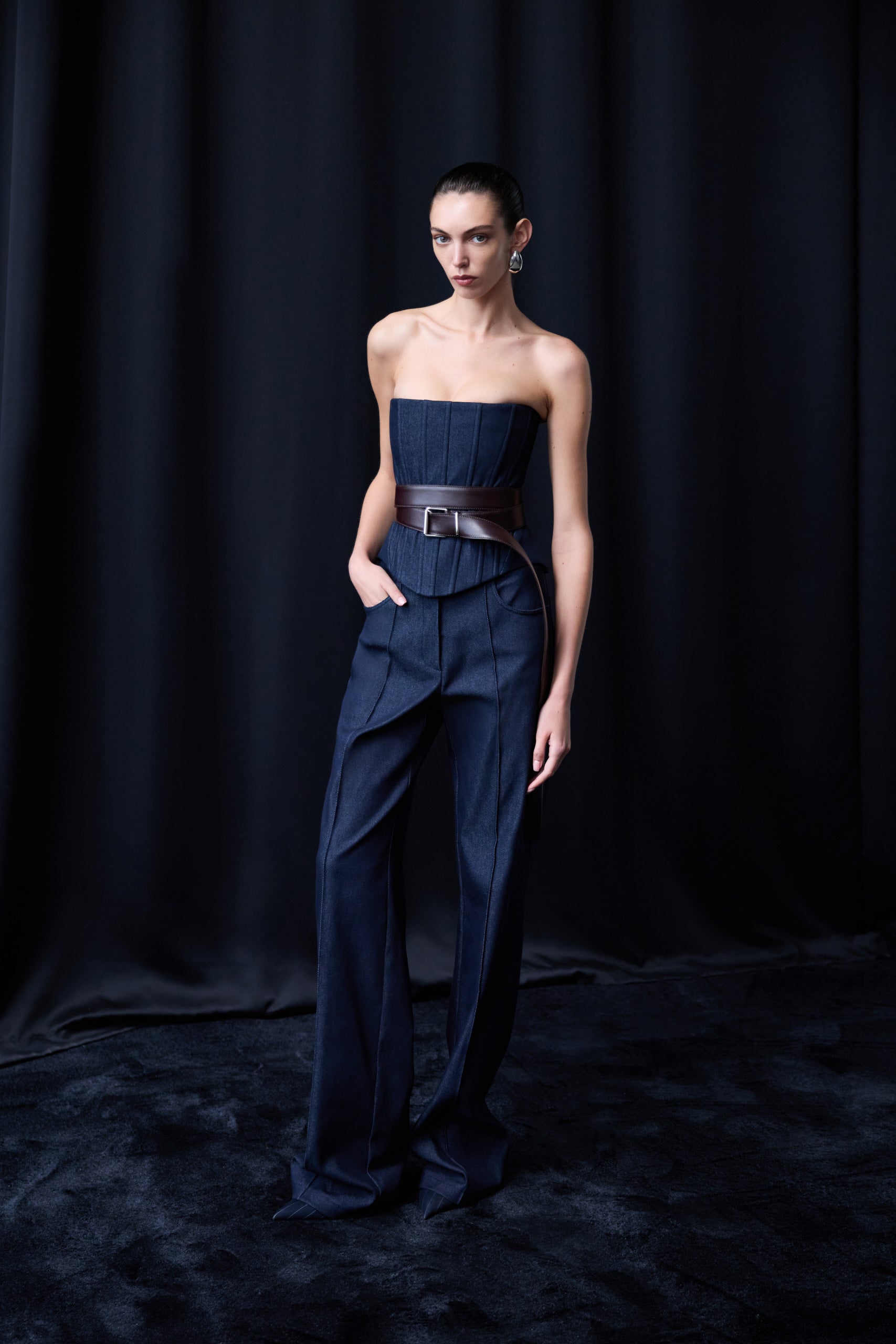 Lexa - Straight Fit Denim Trousers