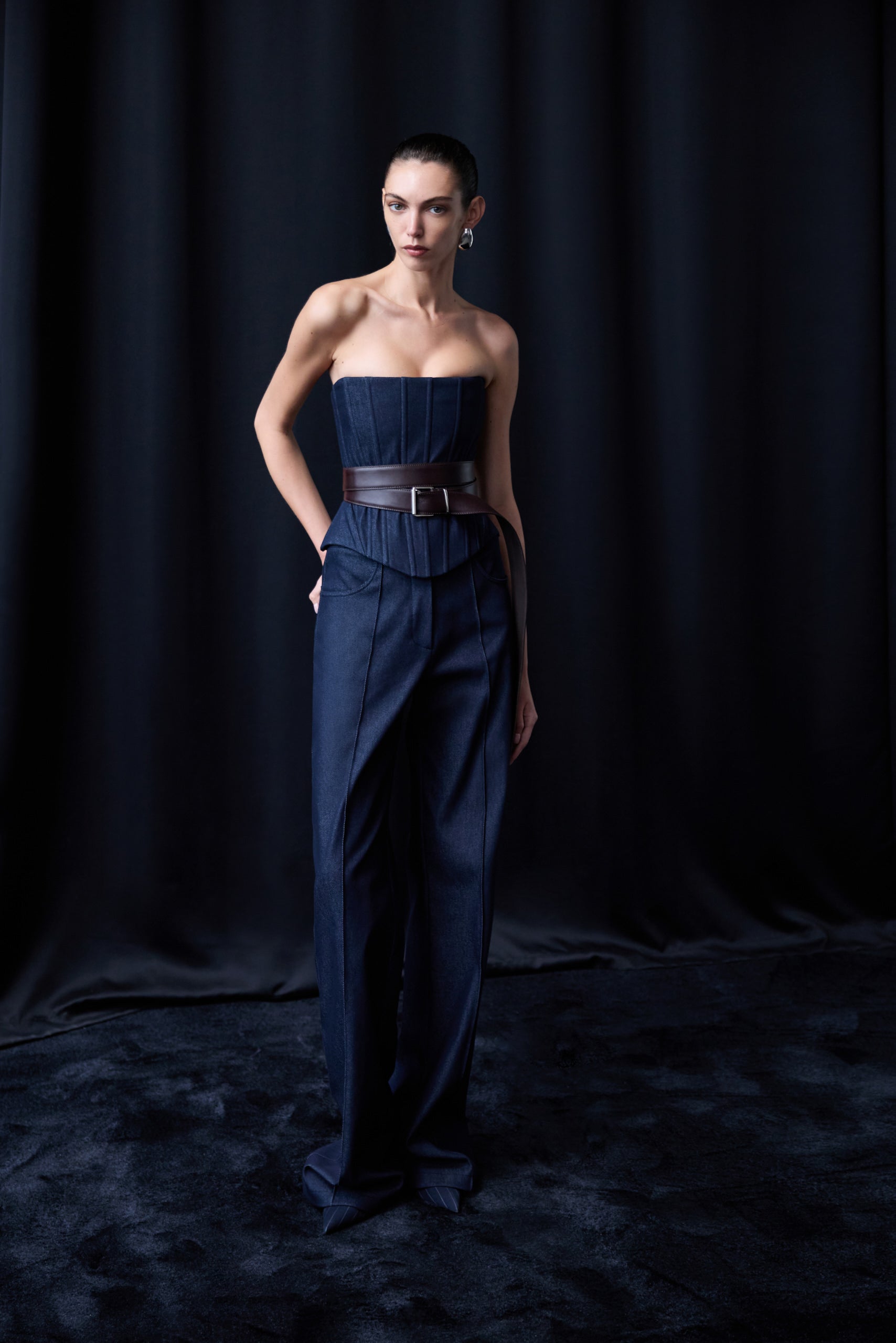 Lexa - Straight Fit Denim Trousers