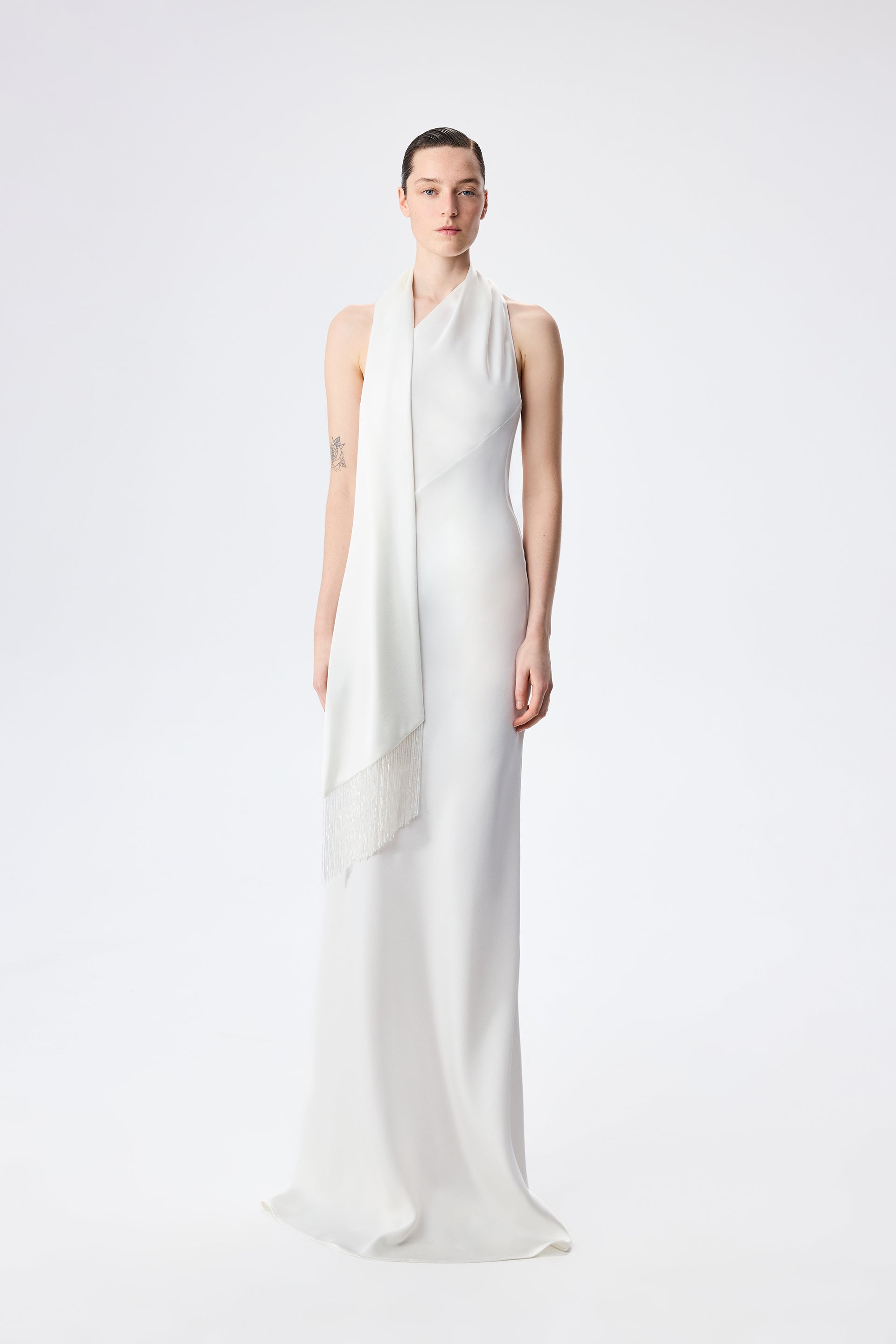 Brice - One Shoulder Satin Maxi Dress