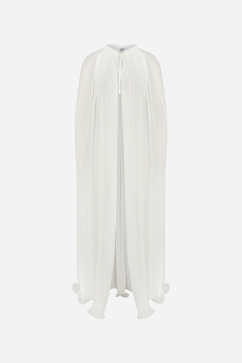 laube blanc Pleats collar Chiffon Dress（Lumi - Pleated