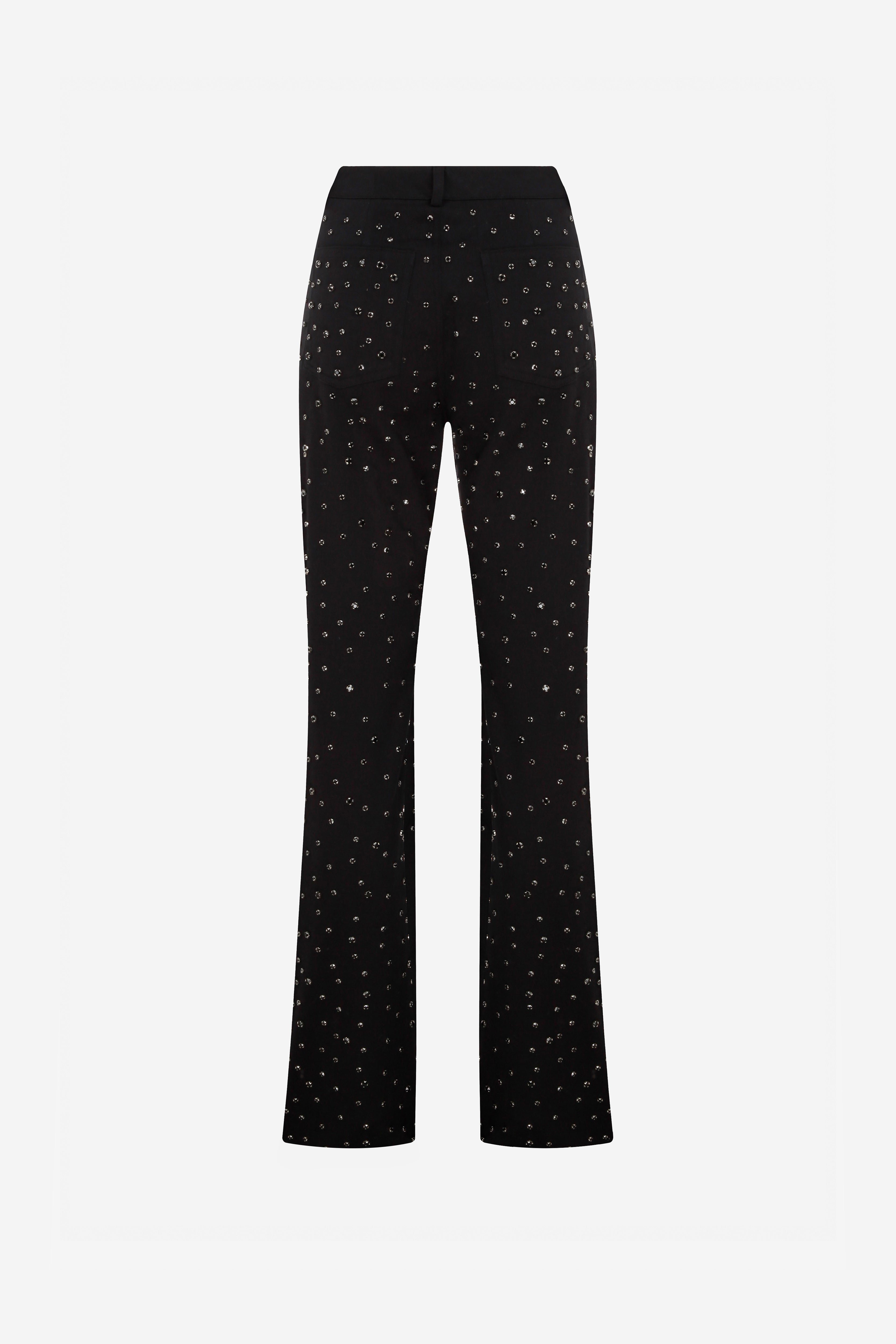 Mira - Embellished Cotton Trousers