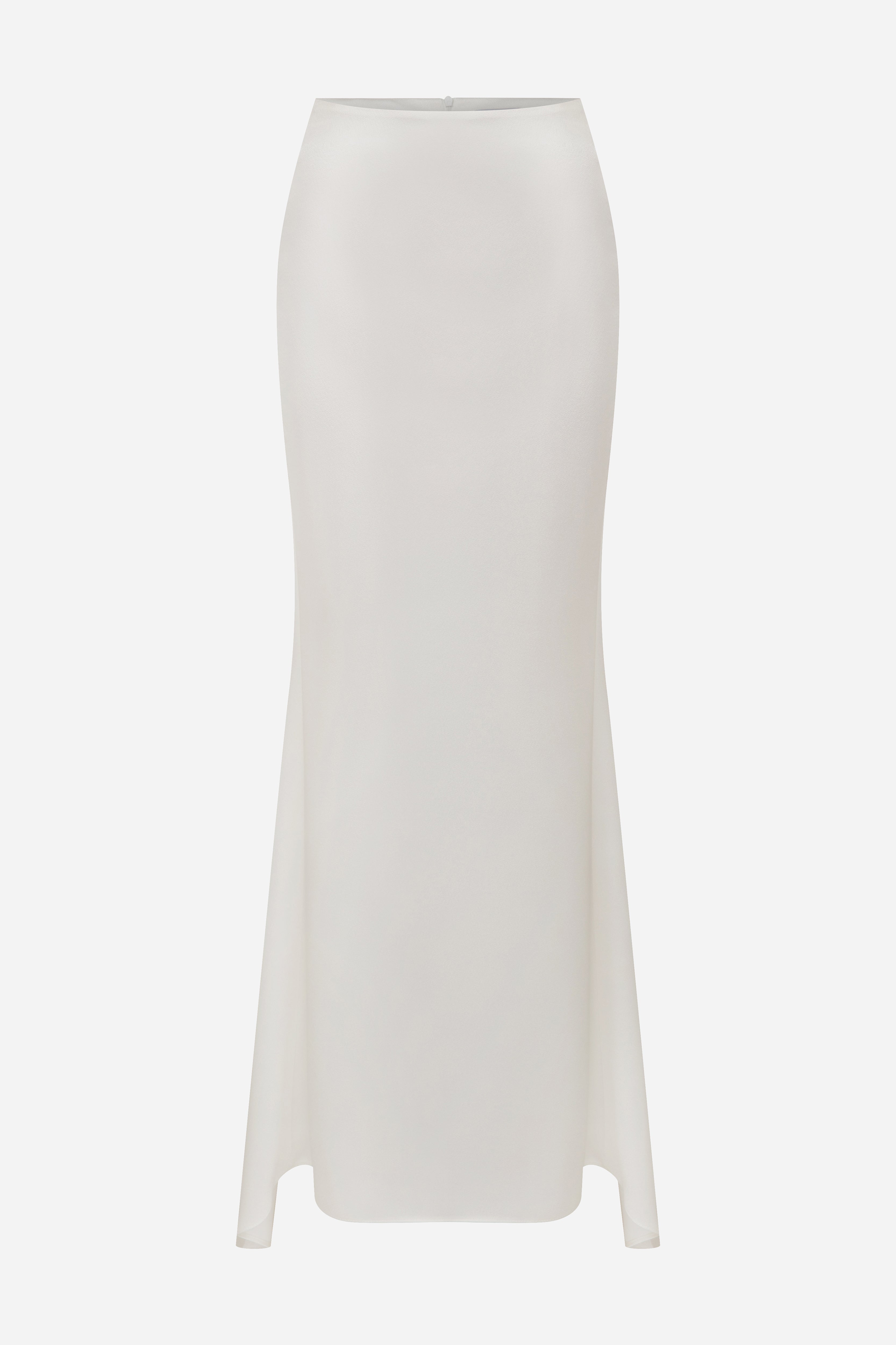 Liya Satin Maxi Skirt with Train