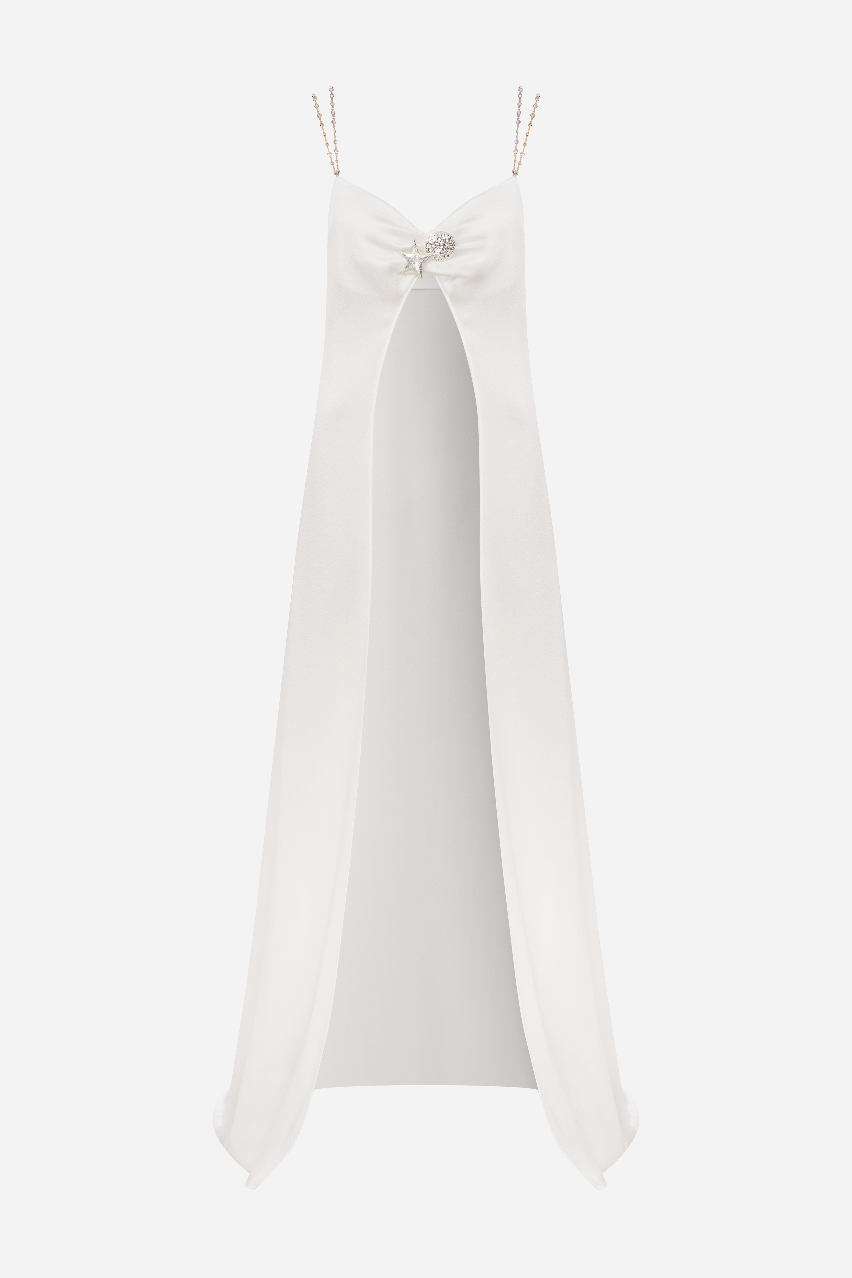 Suri - Satin Assymetrical Crop Blouse