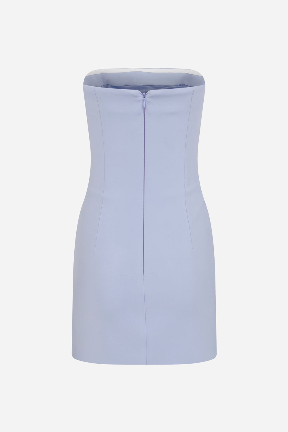 Anastasia-Strapless Mini Dress With A Chiffon Maxi Dress Overlay