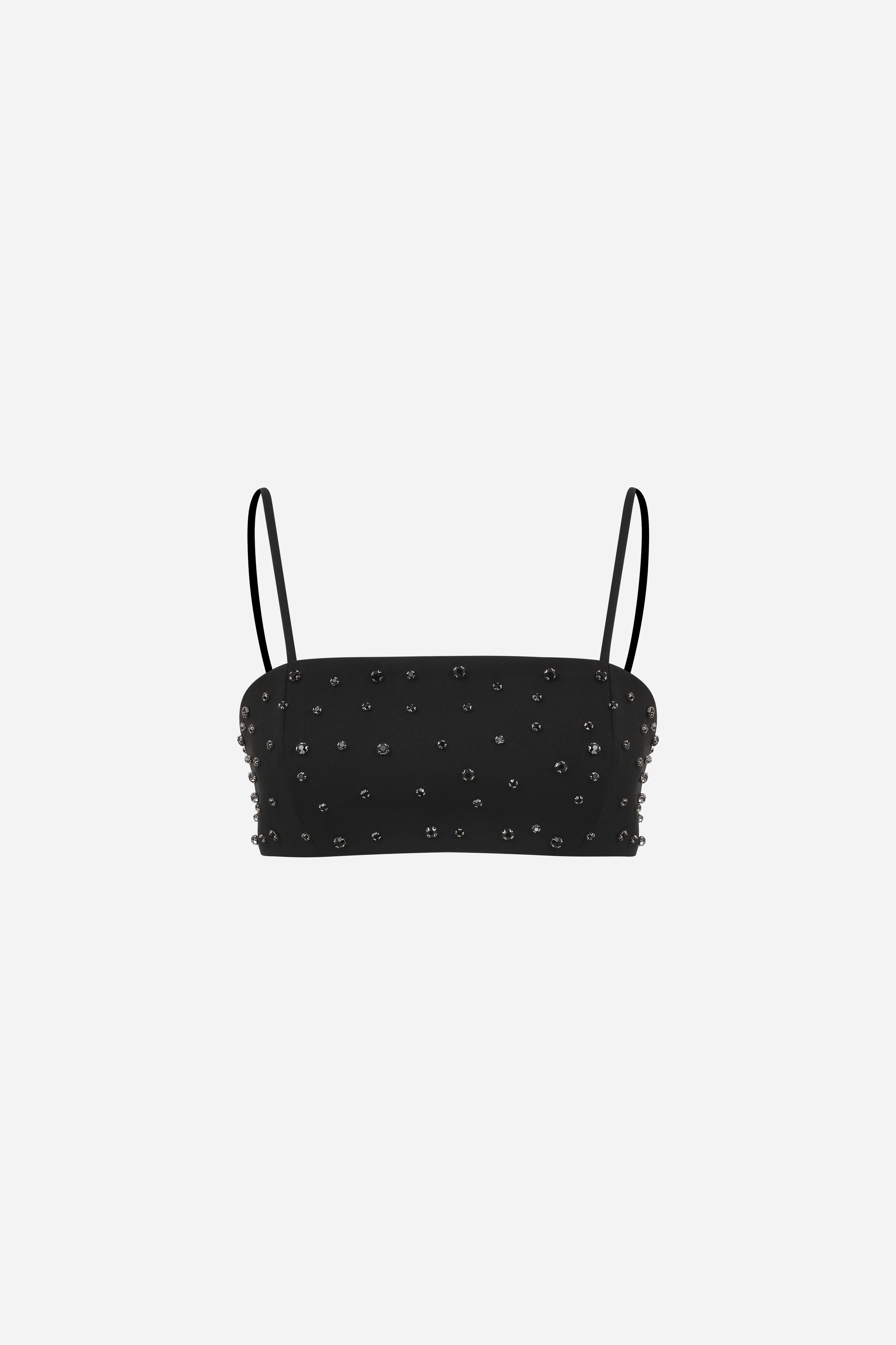 JILL- EMBELLISHED CROP TOP