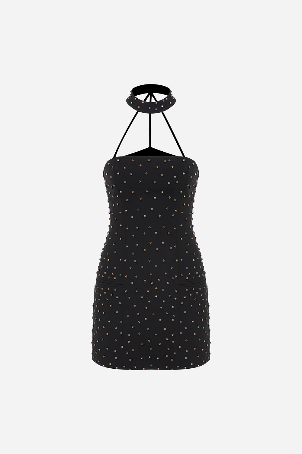 BONNIE - EMBELLISHED STRAPLESS MINI DRESS WITH CHOKER