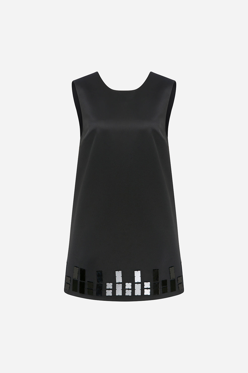 Marin - Boxy Dress With Hand Stitched Mirrors