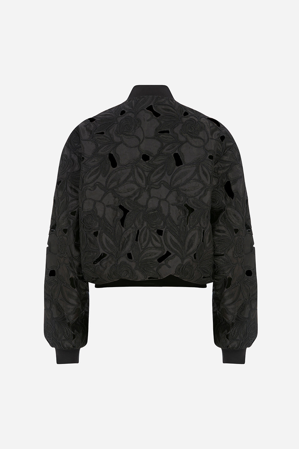 Diana - Rose Textured Bomber Jacket