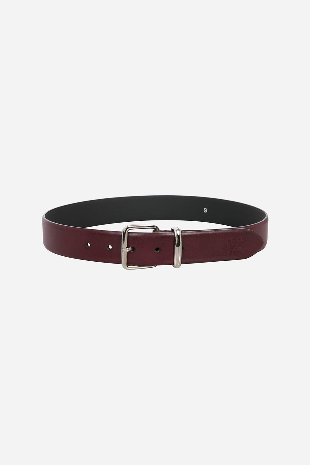ILA Leather Belt With Silver Buckle