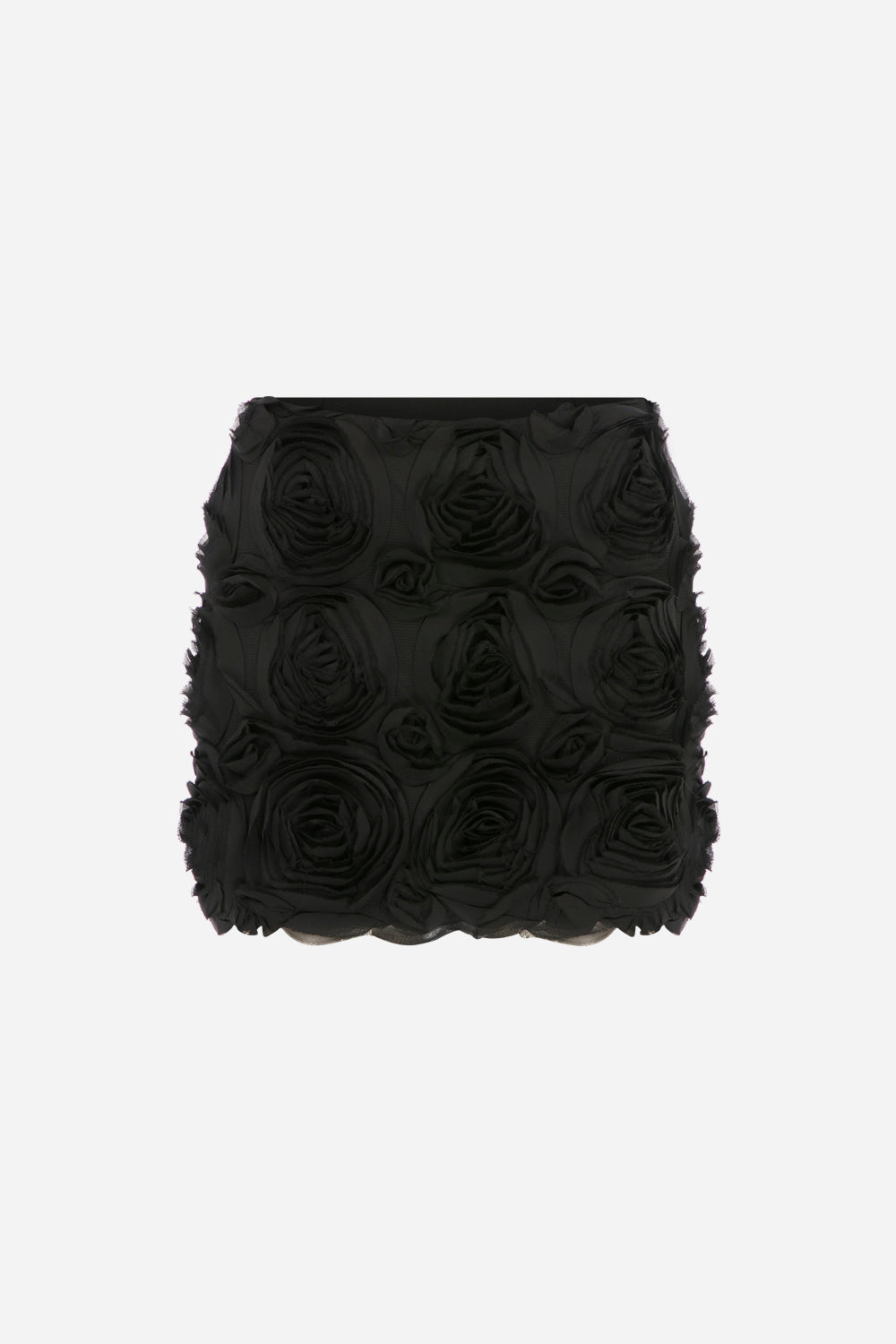 Rosemary - 3D Rose Pattern Mini Skirt