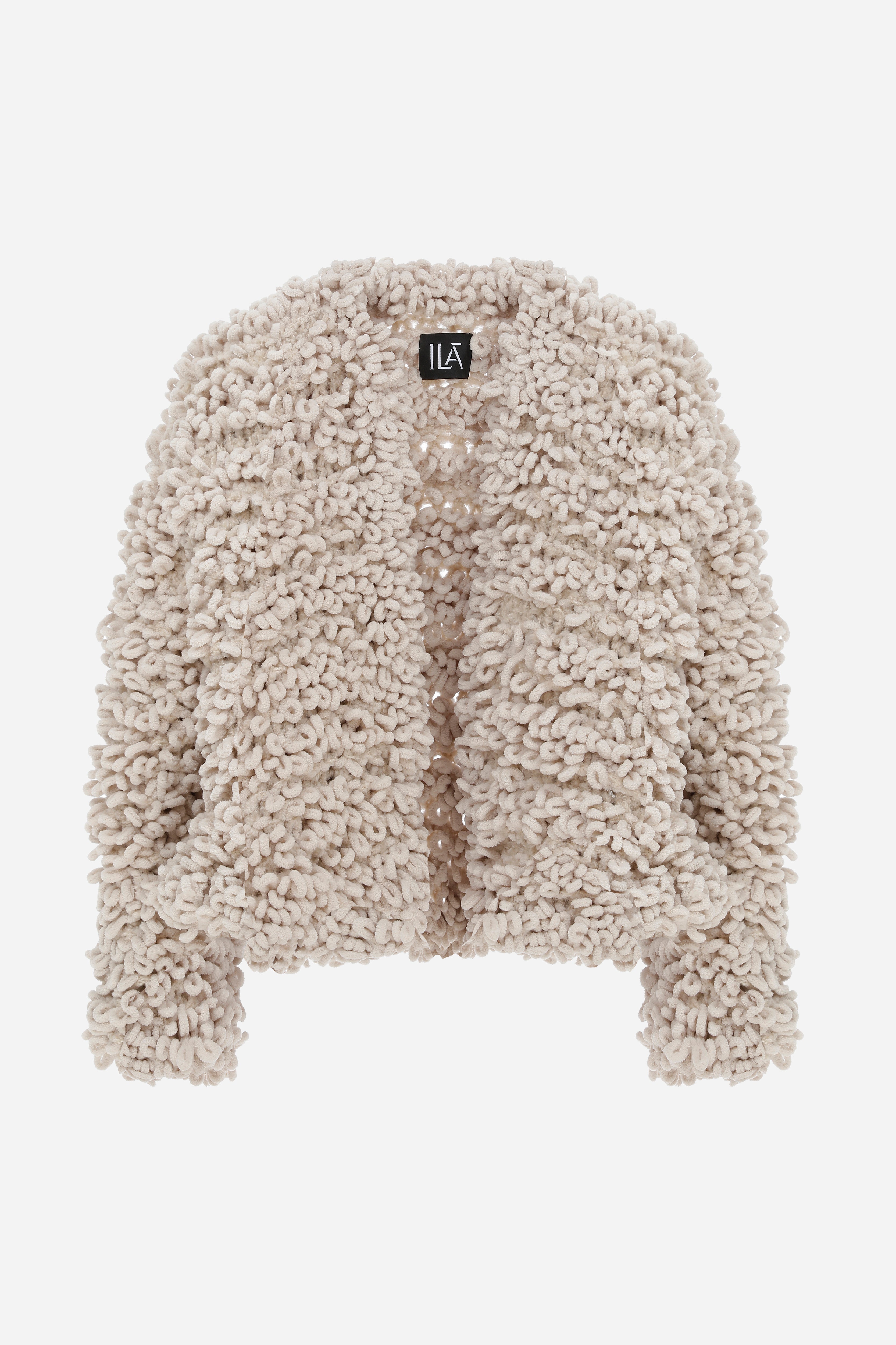Sam - Handmade Wool-Blend Knit Cardigan