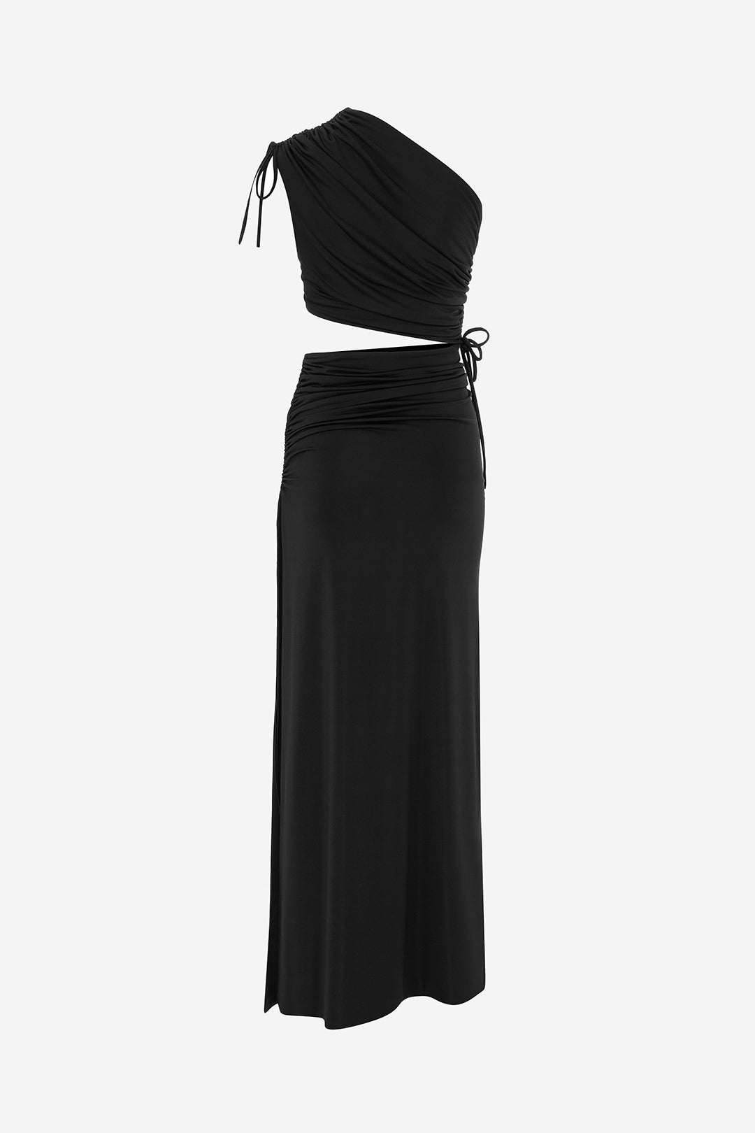 AGATTI-ONE SHOULDER CUT OUT DRESS