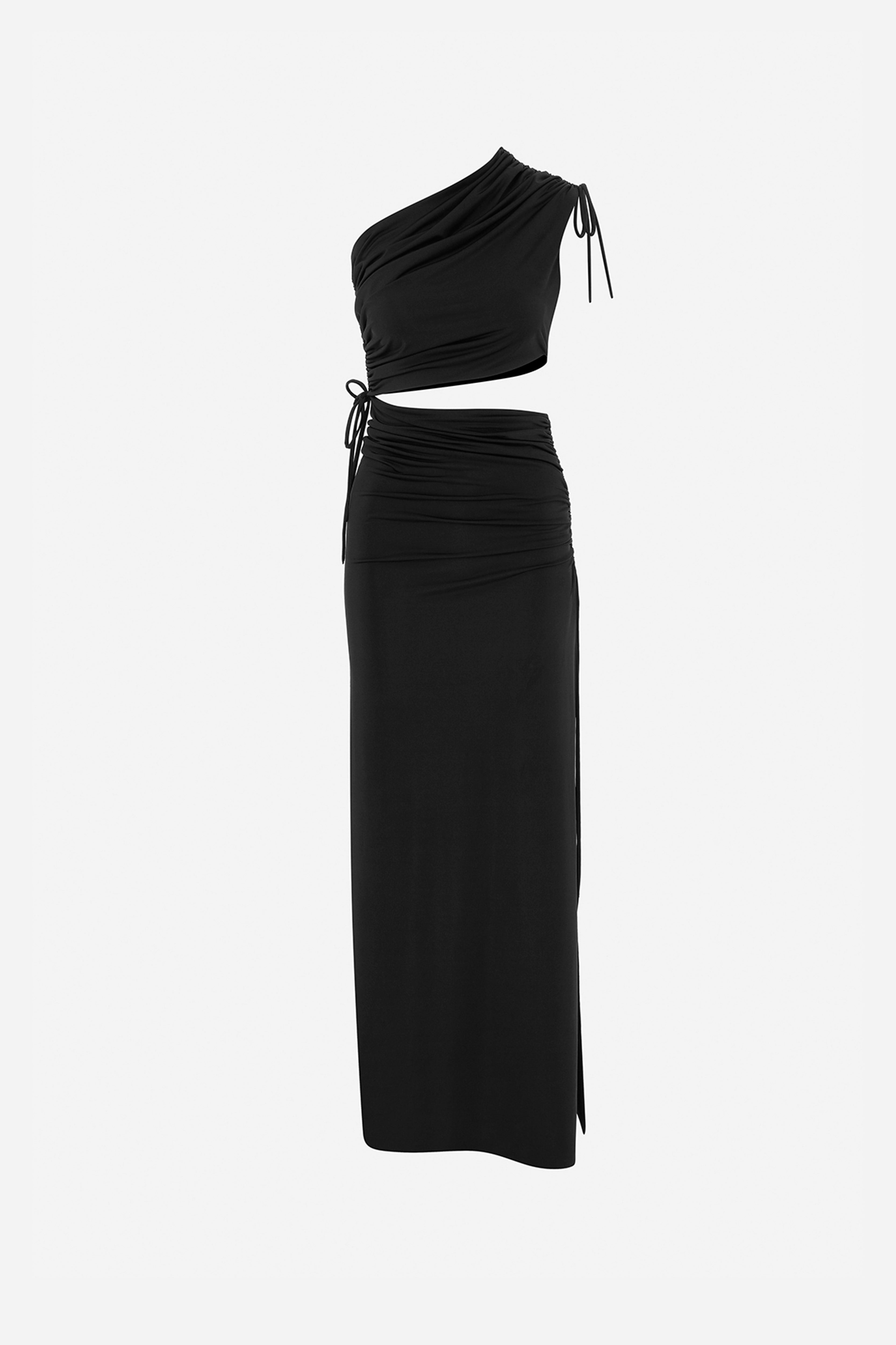 AGATTI-ONE SHOULDER CUT OUT DRESS